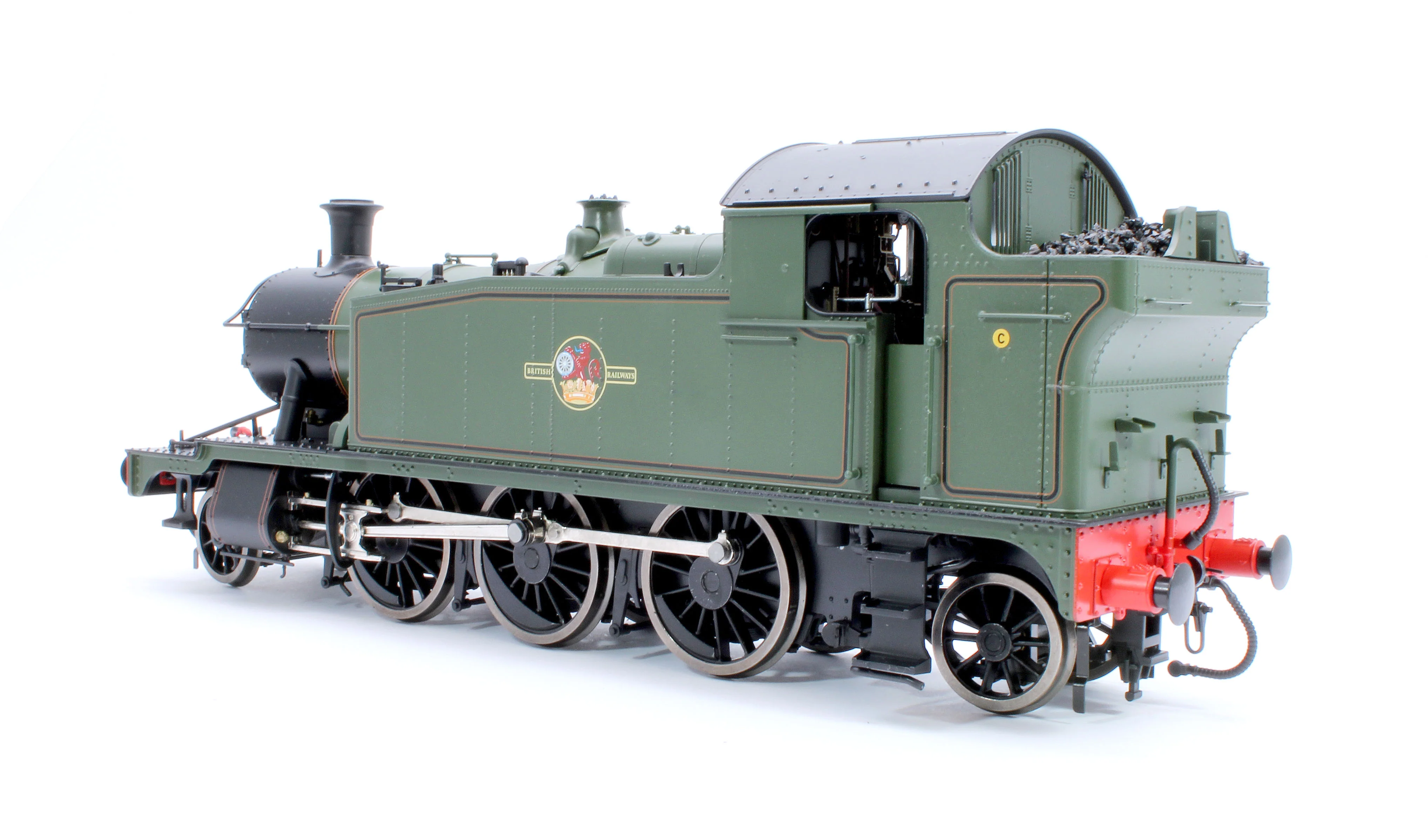 LHT-S-5509US Class 55xx 2-6-2 BR Late Crest BR Lined Green Unnumbered Steam Locomotive - DCC Sound Fitted - Image 2