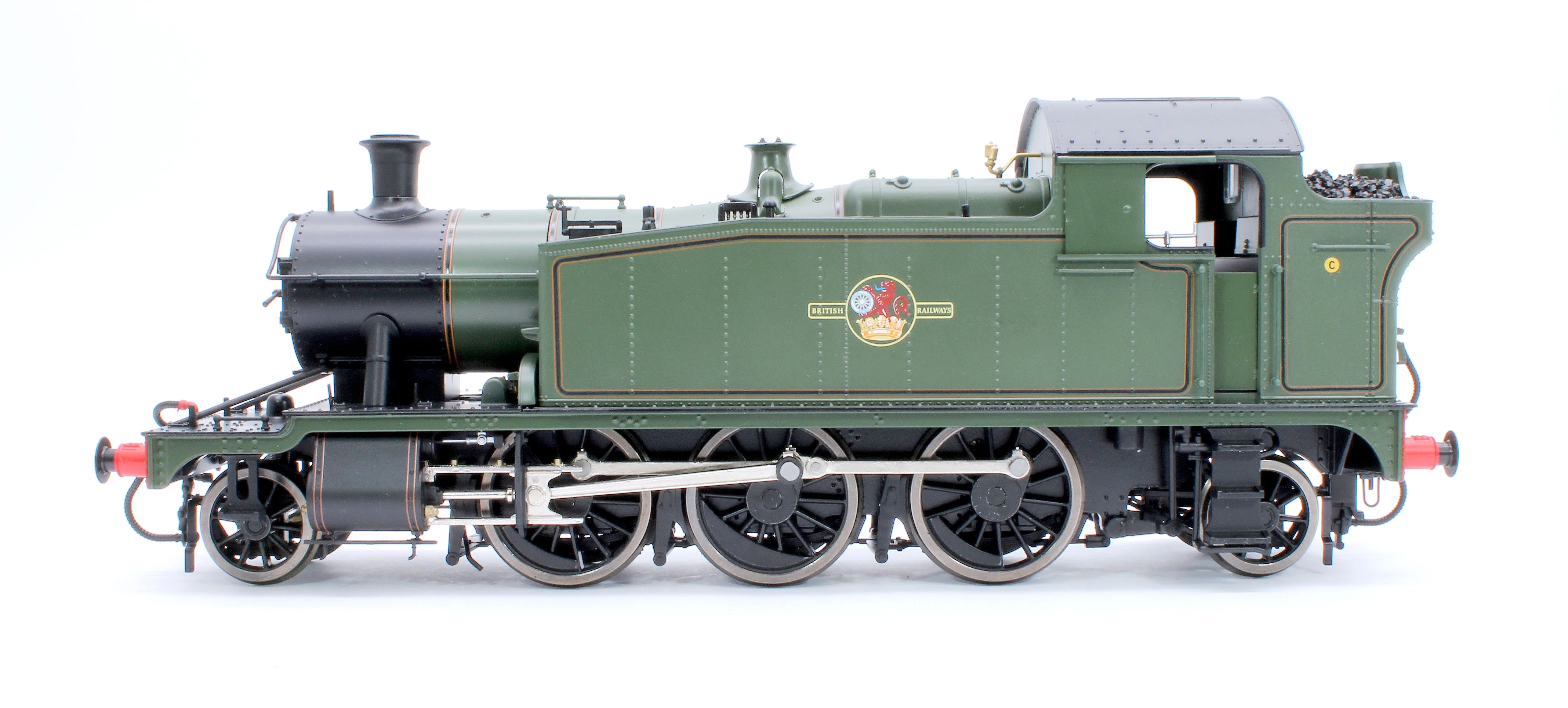LHT-S-5509US Class 55xx 2-6-2 BR Late Crest BR Lined Green Unnumbered Steam Locomotive - DCC Sound Fitted - Image 5