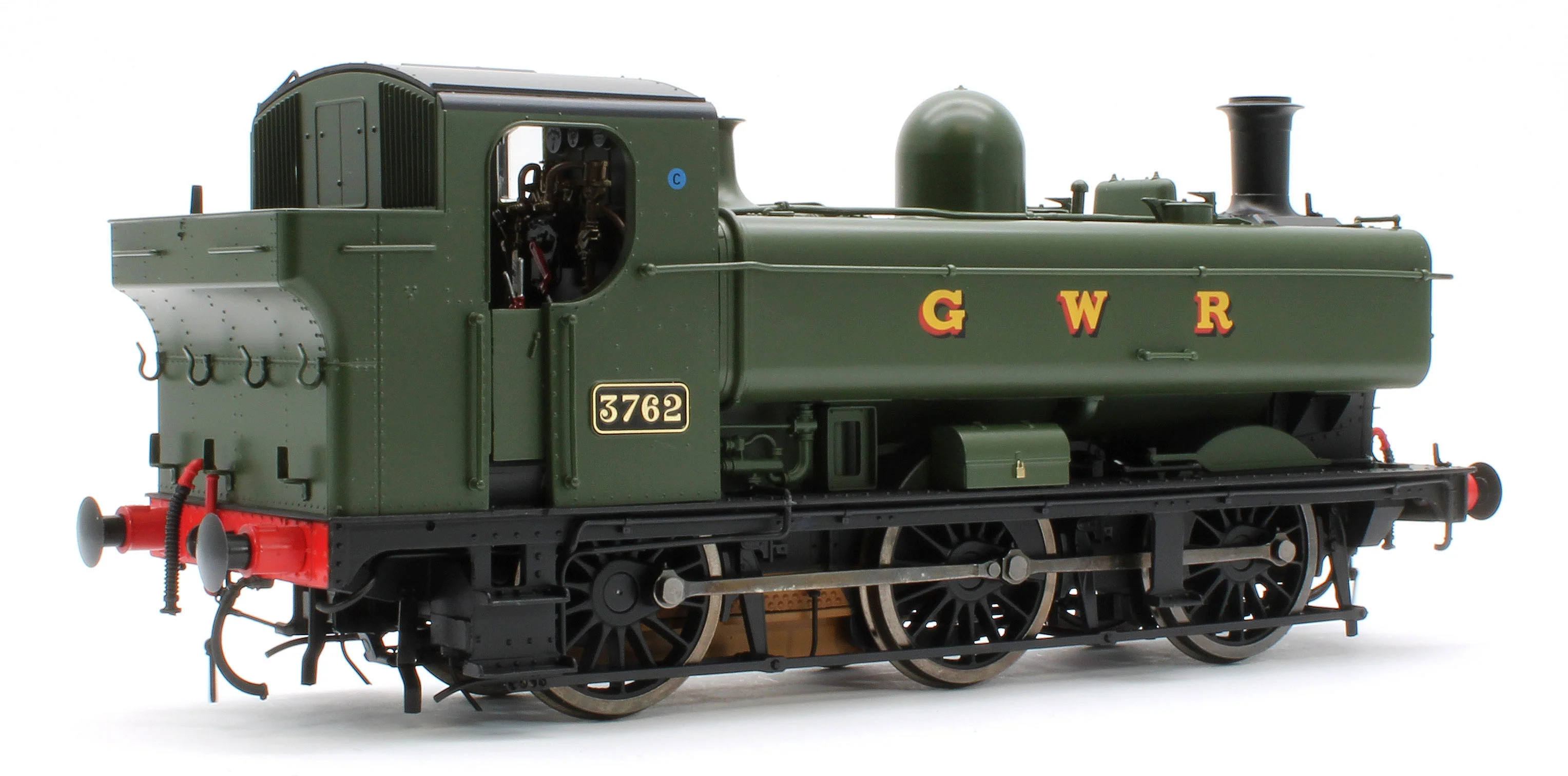 7S-007-015 Class 57xx Pannier 'GWR' Green 3762 - Steam Tank Locomotive - Image 4