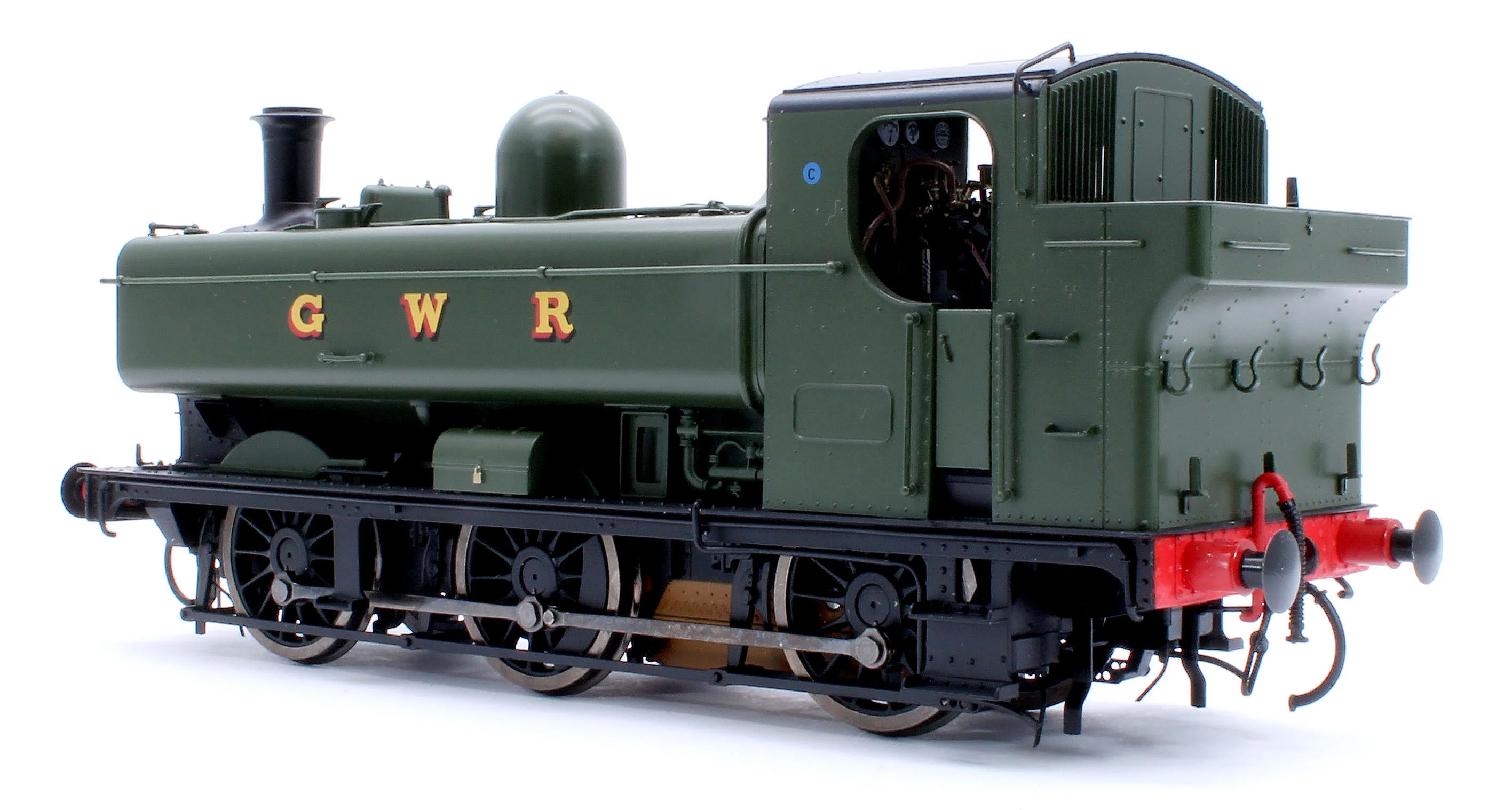 7S-007-015UD Class 57xx Pannier 'GWR' Green Unnumbered - Steam Tank Locomotive - DCC Fitted - Image 3