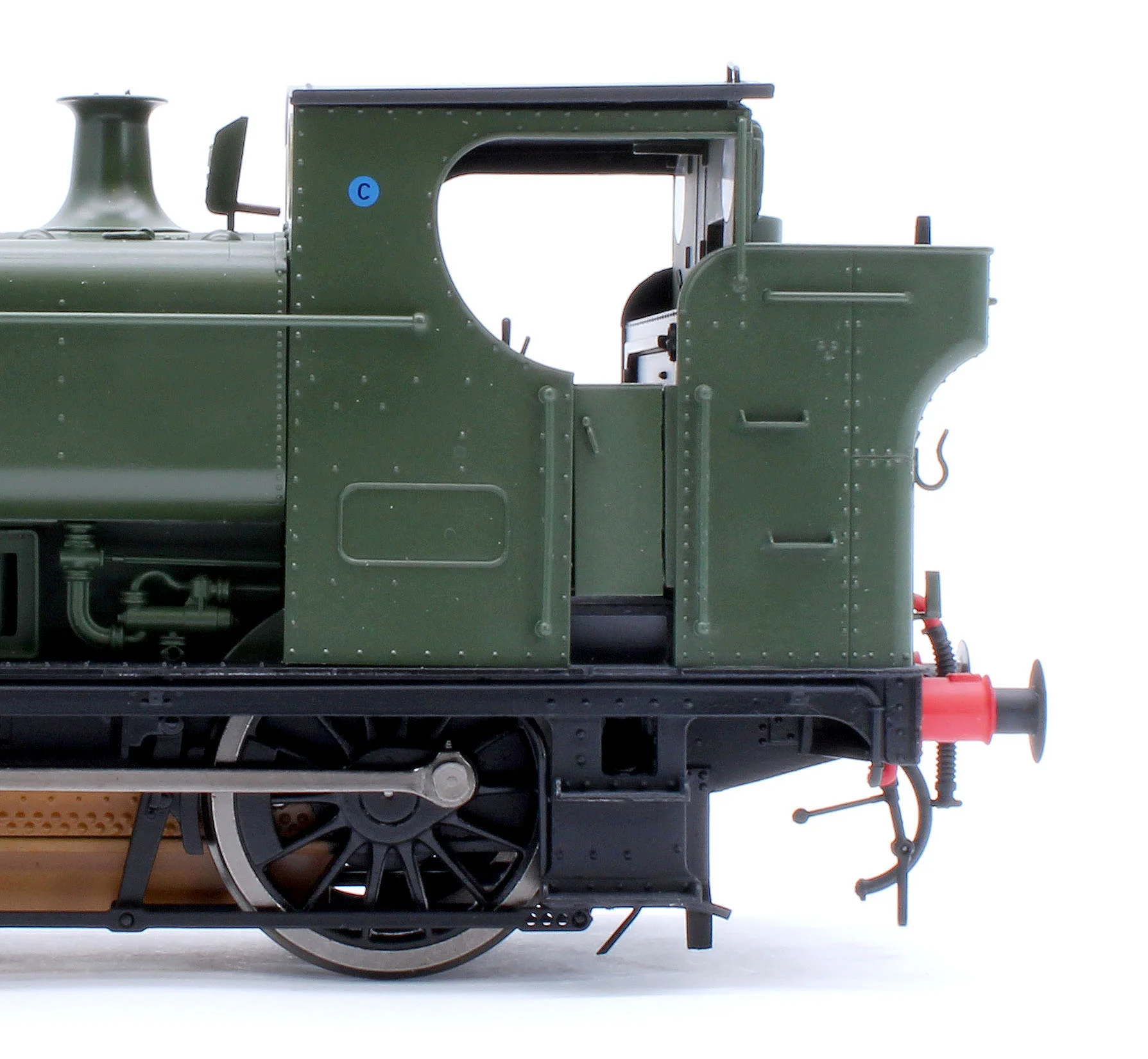 7S-007-014U Class 57xx Pannier GWR Shirtbutton Green Unnumbered - Steam Tank Locomotive - Image 8