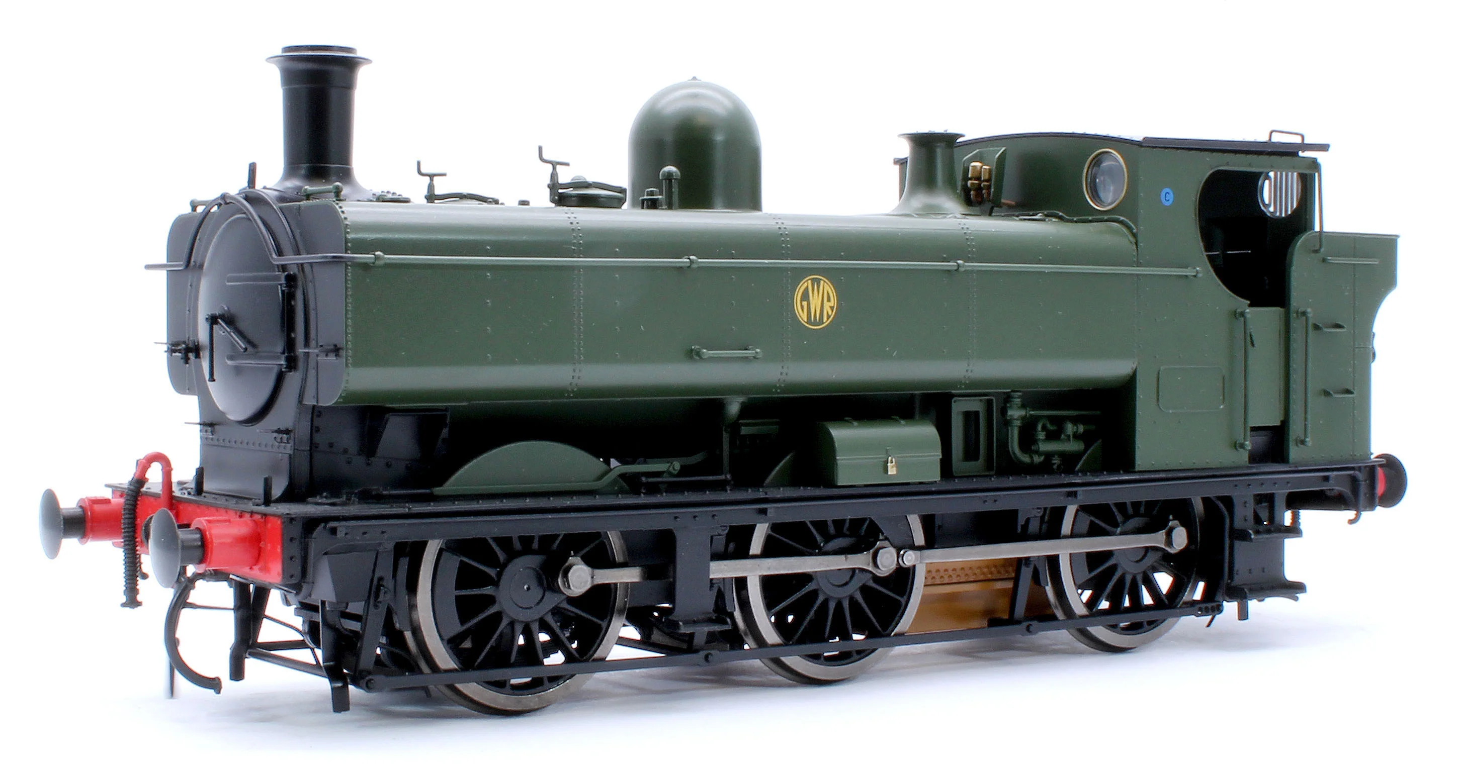 7S-007-014US Class 57xx Pannier GWR Shirtbutton Green Unnumbered - Steam Tank Locomotive - Sound Fitted