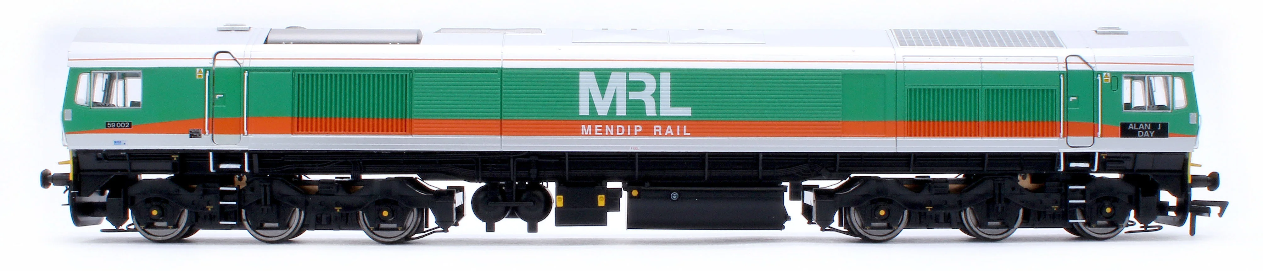 4D-005-007S Class 59 59002 MRL Green/Orange Alan J Day Diesel Locomotive - DCC Sound - Image 2