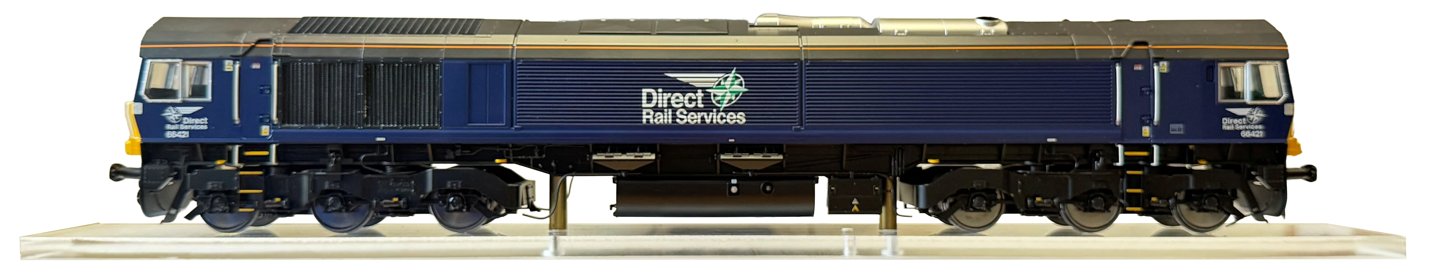 7D-066-004DS Class 66 421 New DRS Livery Diesel Locomotive - DCC Deluxe Sound Fitted