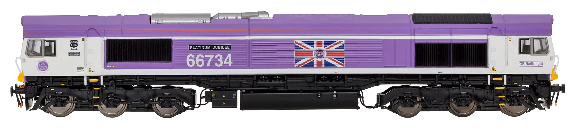 2D-066-006 Class 66 66734 Jubilee Pink "Platinum Jubilee" Diesel Locomotive - Image 2