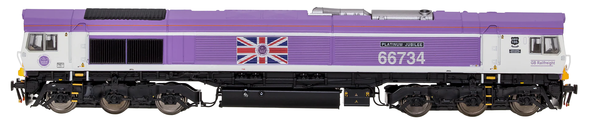 2D-066-006D Class 66 66734 Jubilee Pink "Platinum Jubilee" Diesel Locomotive - DCC Fitted - Image 3