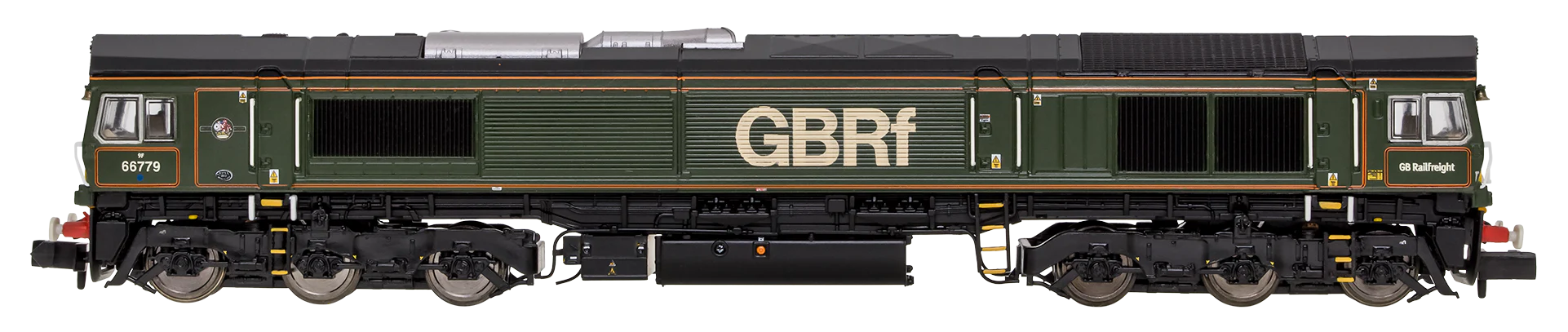 2D-066-007S Class 66 66779 "Evening Star" BR Lined Green Diesel Locomotive - DCC Sound - Image 3