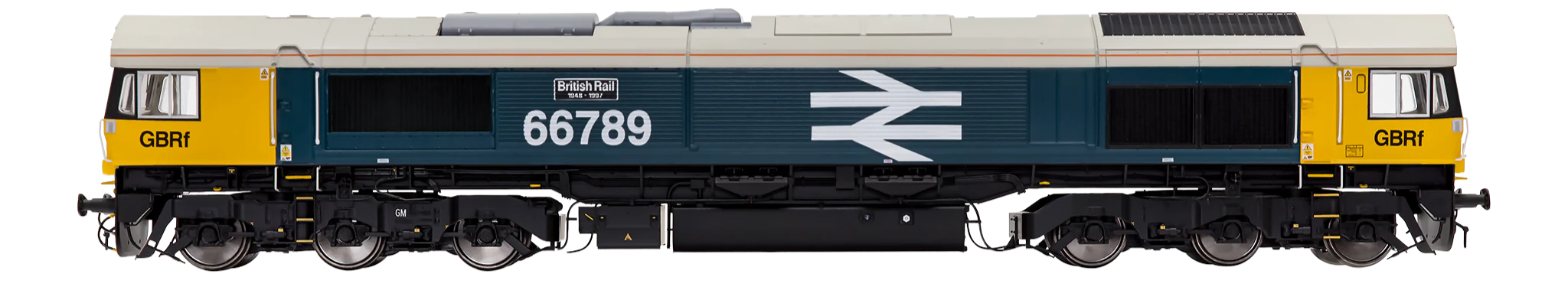 7D-066-005S Class 66 789 GBRF 'British Rail 1948-1997' BR Blue Large Logo Diesel Locomotive - DCC Sound - Image 2