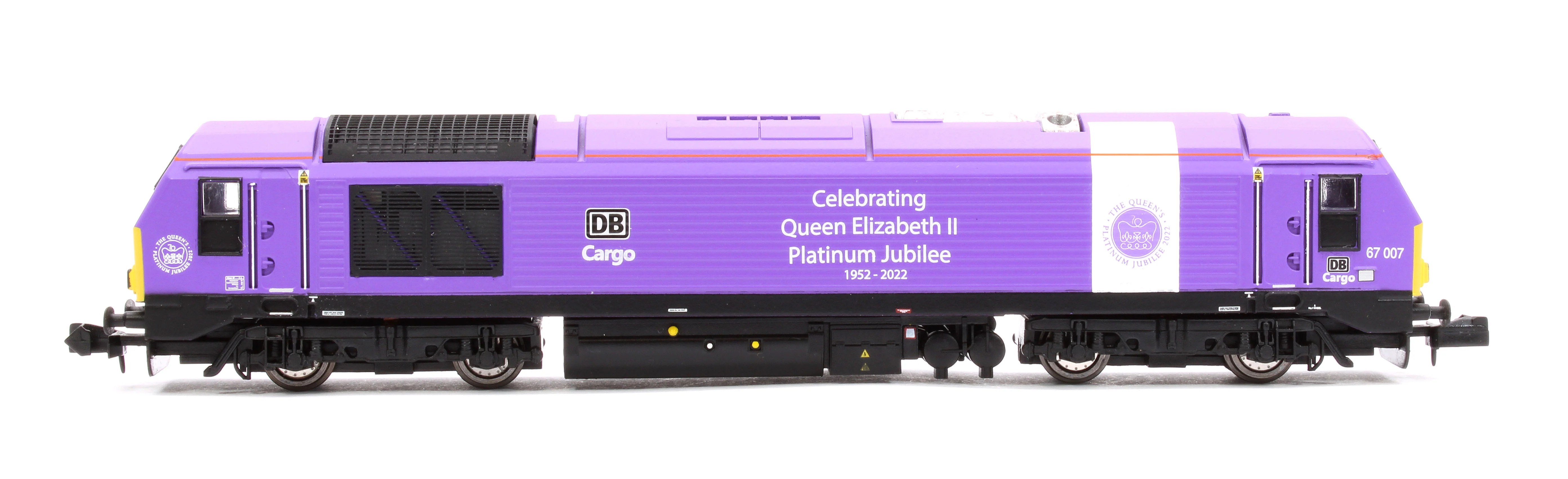 2D-010-016 Class 67 DB Cargo 'Celebrating Queen Elizabeth II Platinum Jubilee' 67007 Diesel Locomotive - Image 5