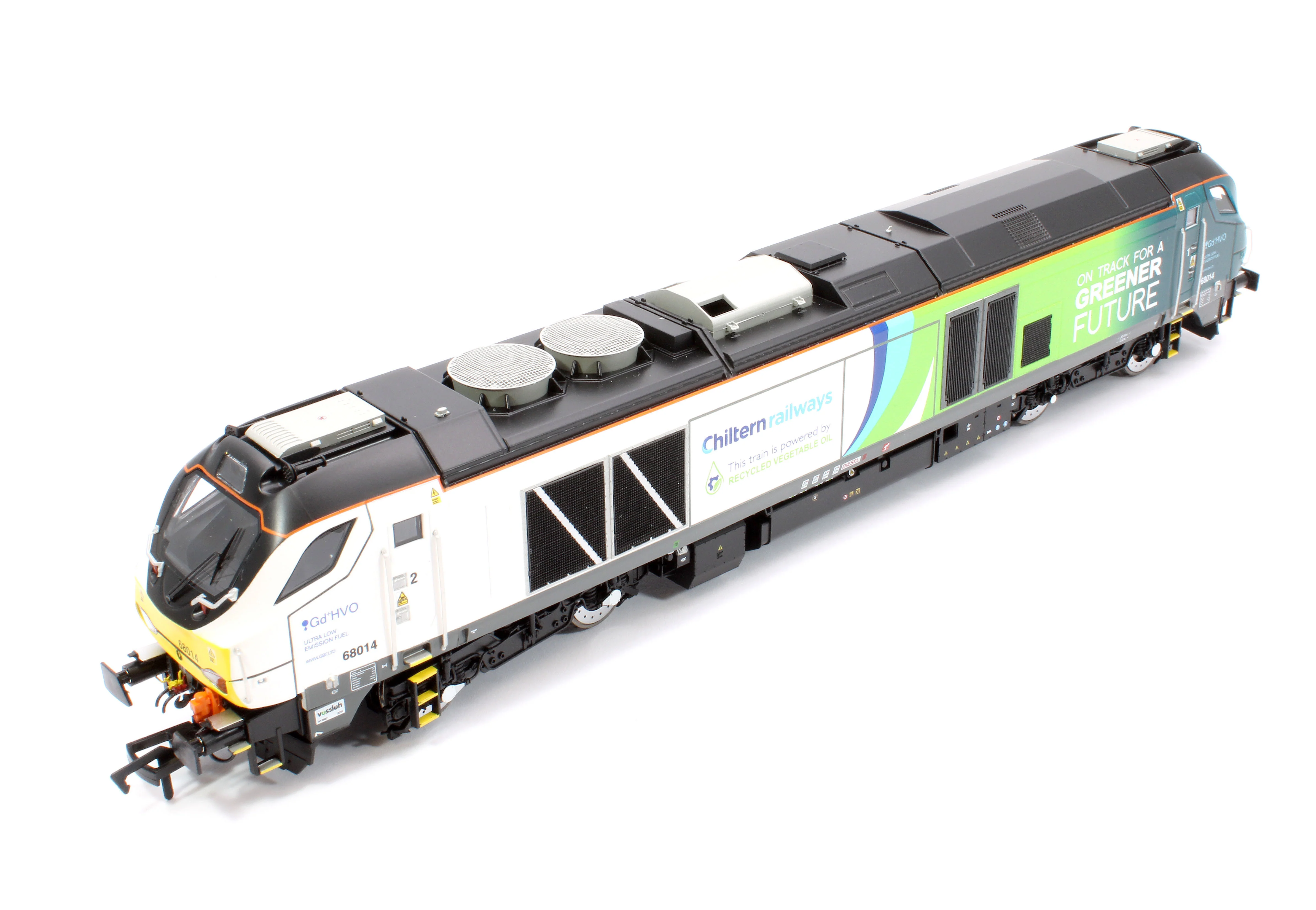4D-022-028D Class 68 68014 Chiltern Green Bio Fuel Livery Diesel Locomotive - DCC Fitted - Image 12