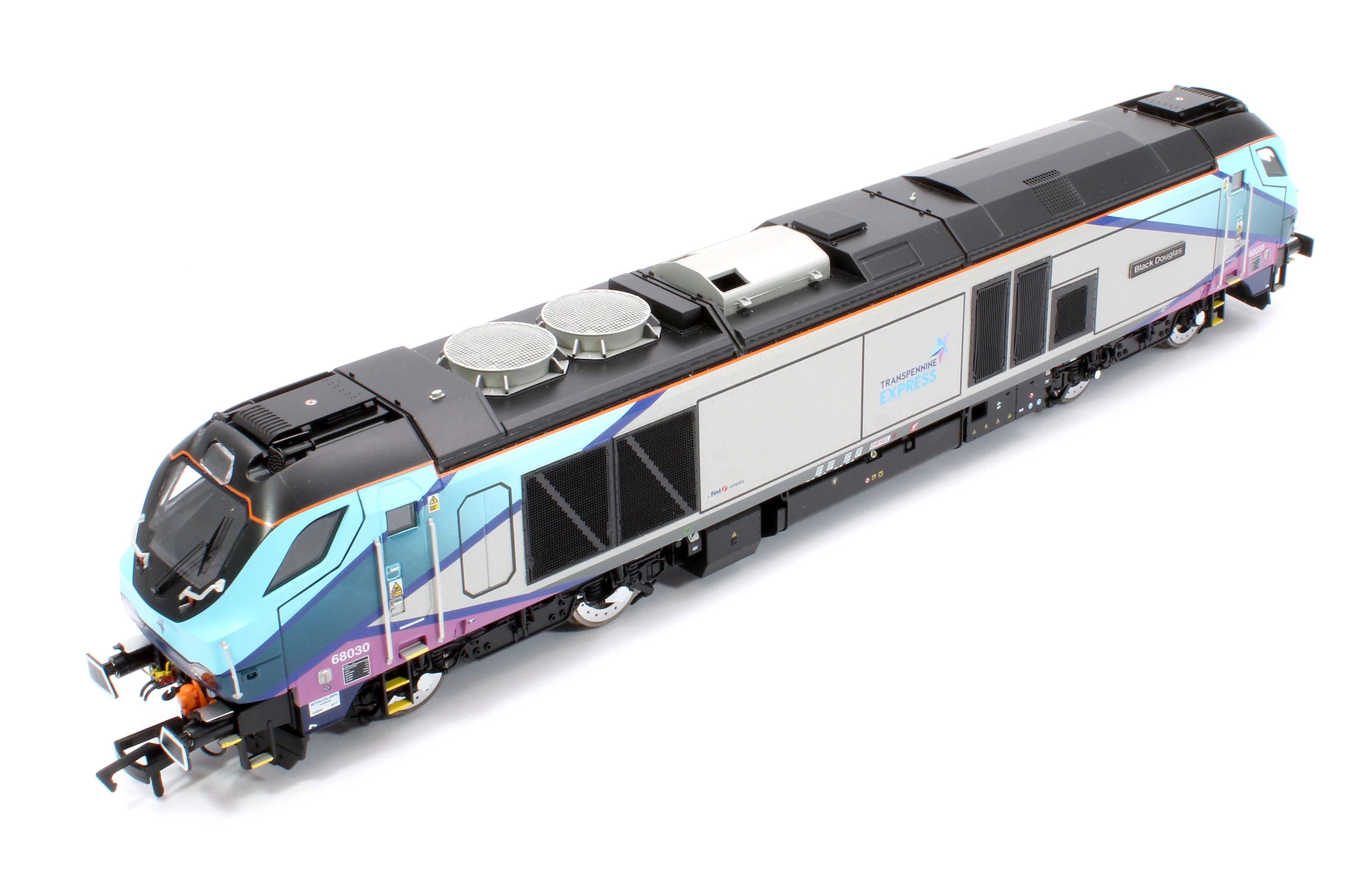 4D-022-025D Class 68 "Black Douglas" 68030 Transpenine Express Diesel Locomotive - DCC Fitted - Image 12