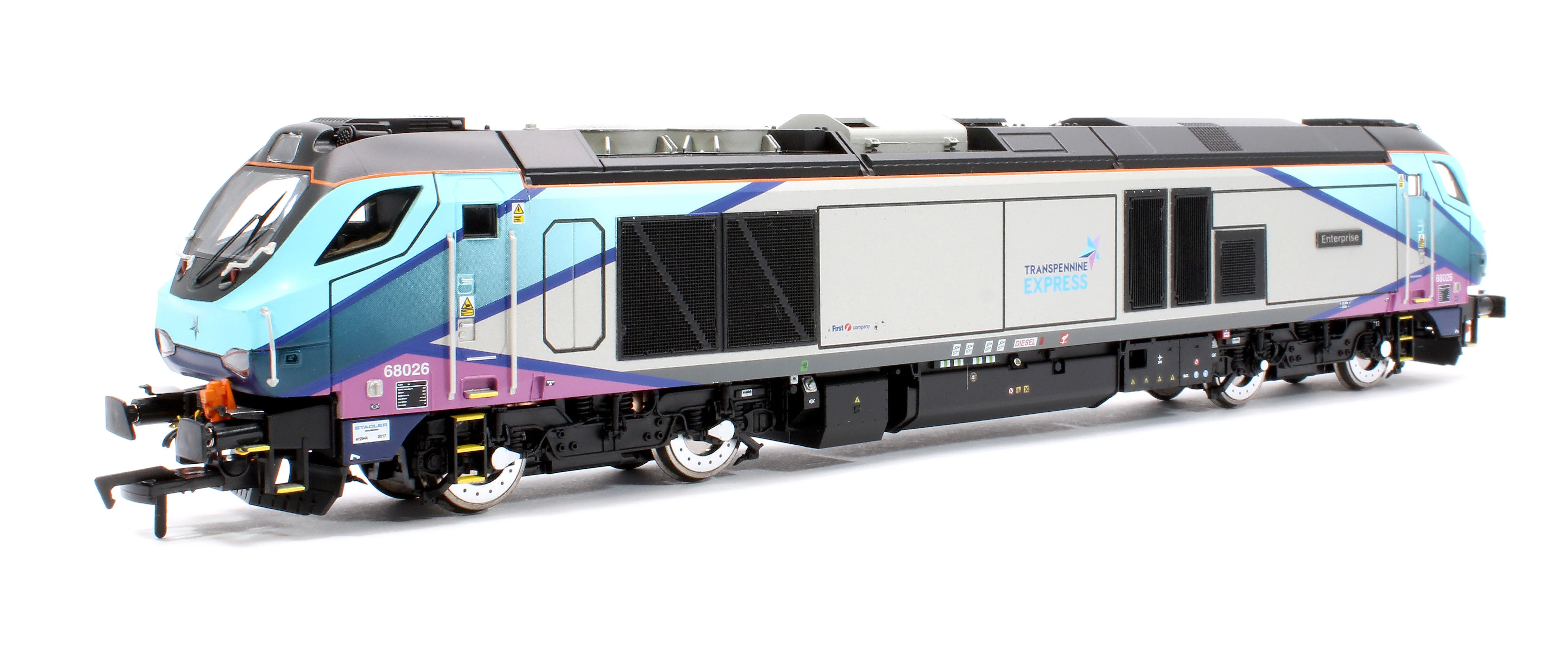 4D-022-024D Class 68 "Enterprise" 68026 Transpenine Express Diesel Locomotive - DCC Fitted - Image 3