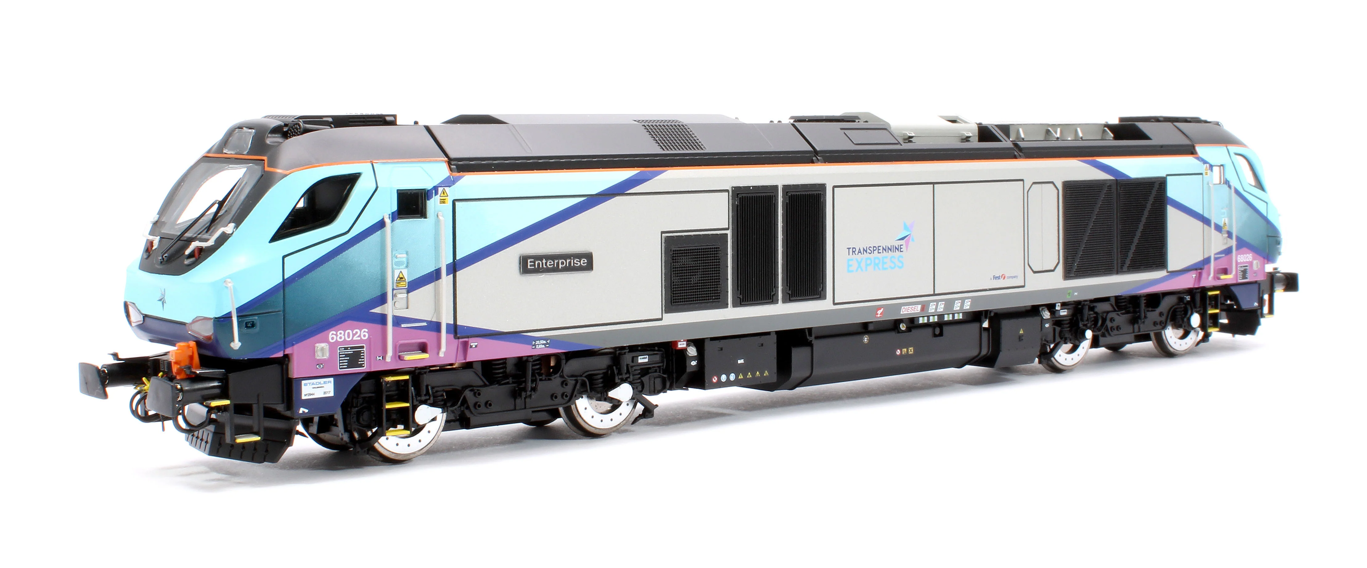 4D-022-024S Class 68 "Enterprise" 68026 Transpenine Express Diesel Locomotive - Sound Fitted