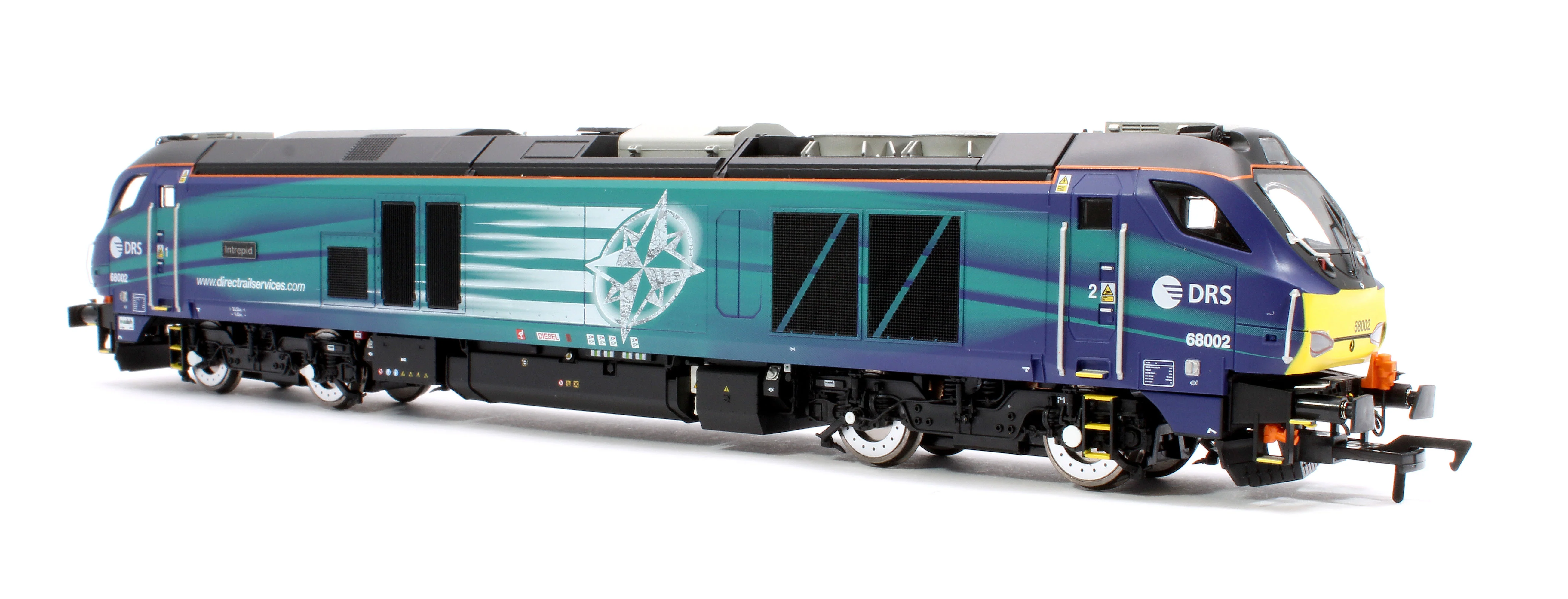 4D-022-027 Class 68 "Intrepid" 68002 Compass New DRS Logo Diesel Locomotive - Image 2