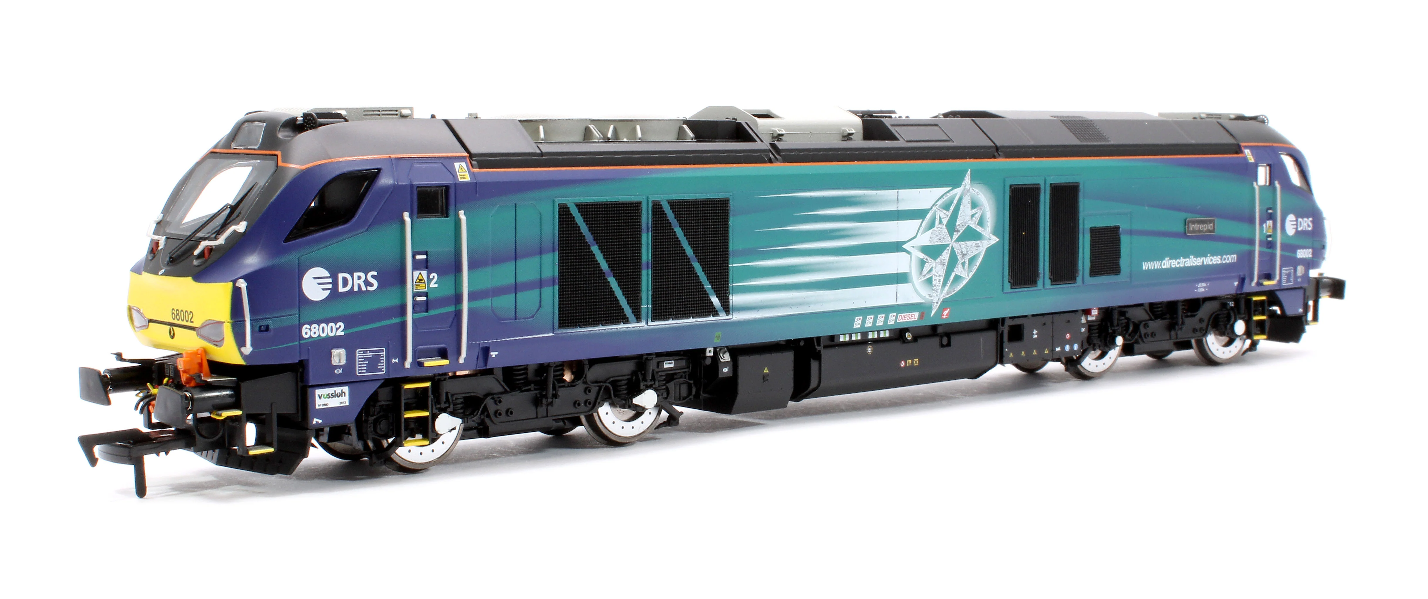 4D-022-027 Class 68 "Intrepid" 68002 Compass New DRS Logo Diesel Locomotive - Image 3