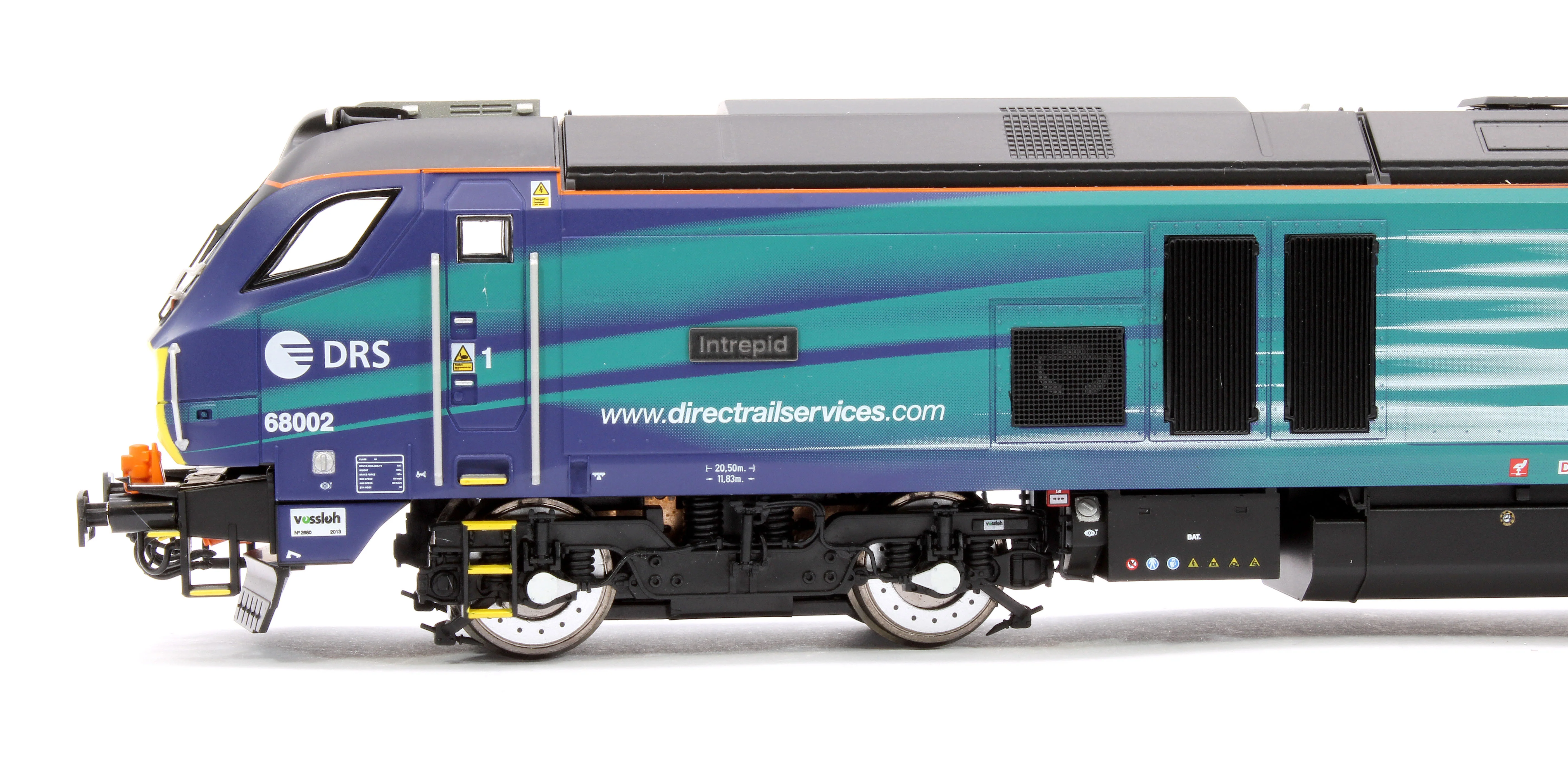 4D-022-027 Class 68 "Intrepid" 68002 Compass New DRS Logo Diesel Locomotive - Image 7