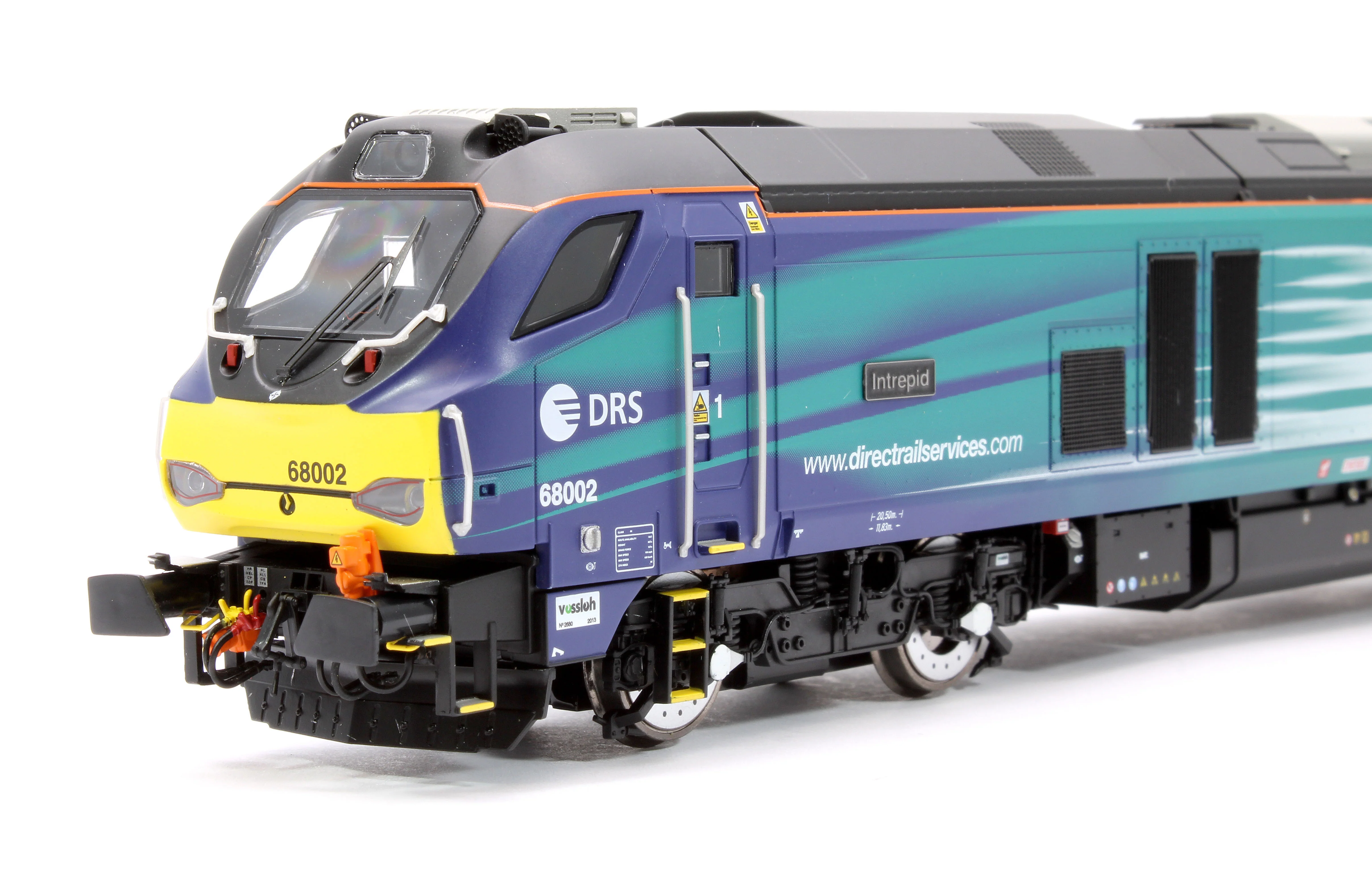 4D-022-027 Class 68 "Intrepid" 68002 Compass New DRS Logo Diesel Locomotive - Image 9