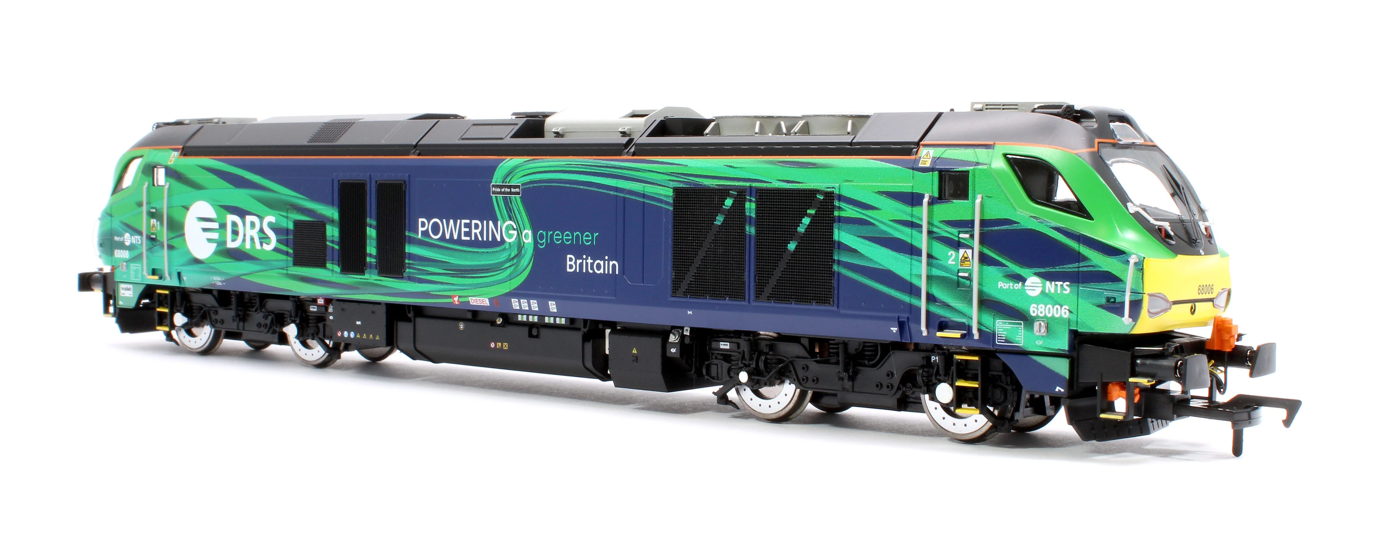 4D-022-023D Class 68 "Pride of the North" 68006 DRS/NTS Green Diesel Locomotive - DCC Fitted - Image 2