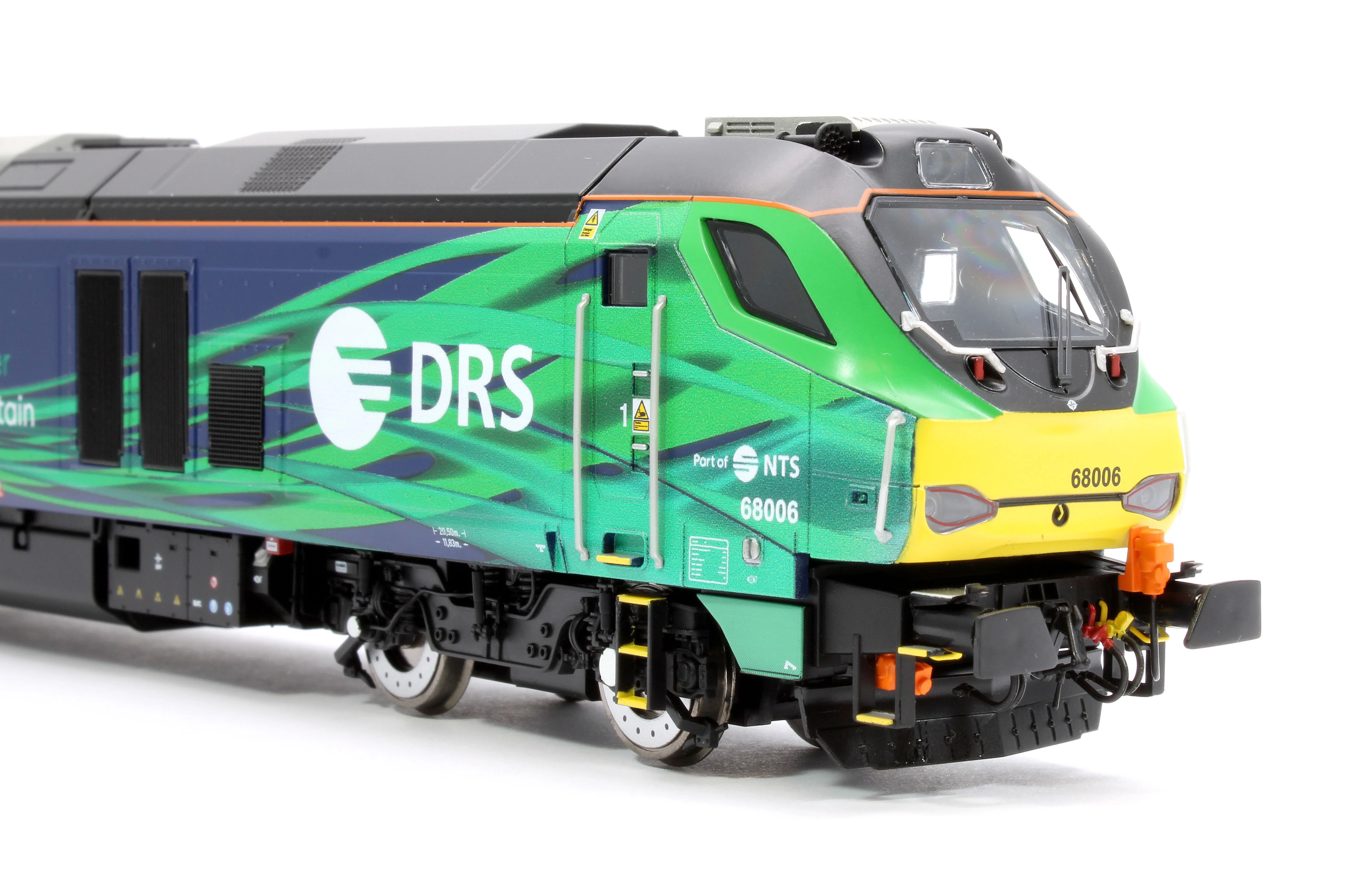 4D-022-023S Class 68 "Pride of the North" 68006 DRS/NTS Green Diesel Locomotive - Sound Fitted - Image 10