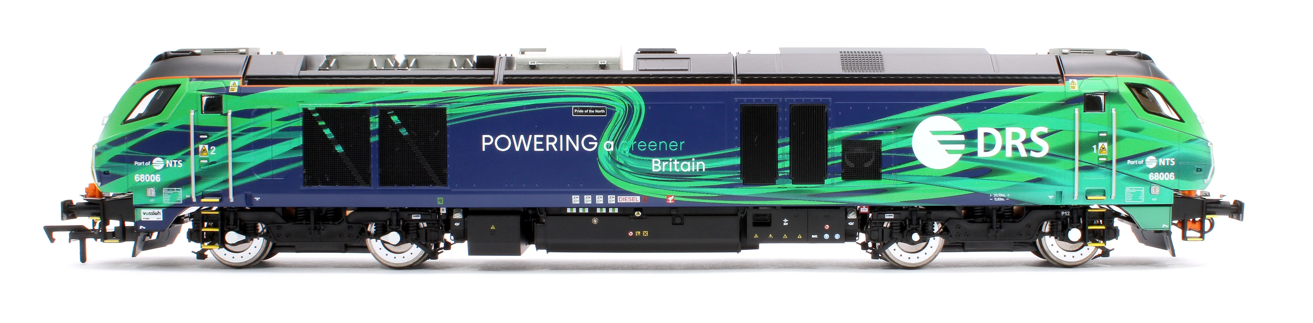 4D-022-023S Class 68 "Pride of the North" 68006 DRS/NTS Green Diesel Locomotive - Sound Fitted - Image 6