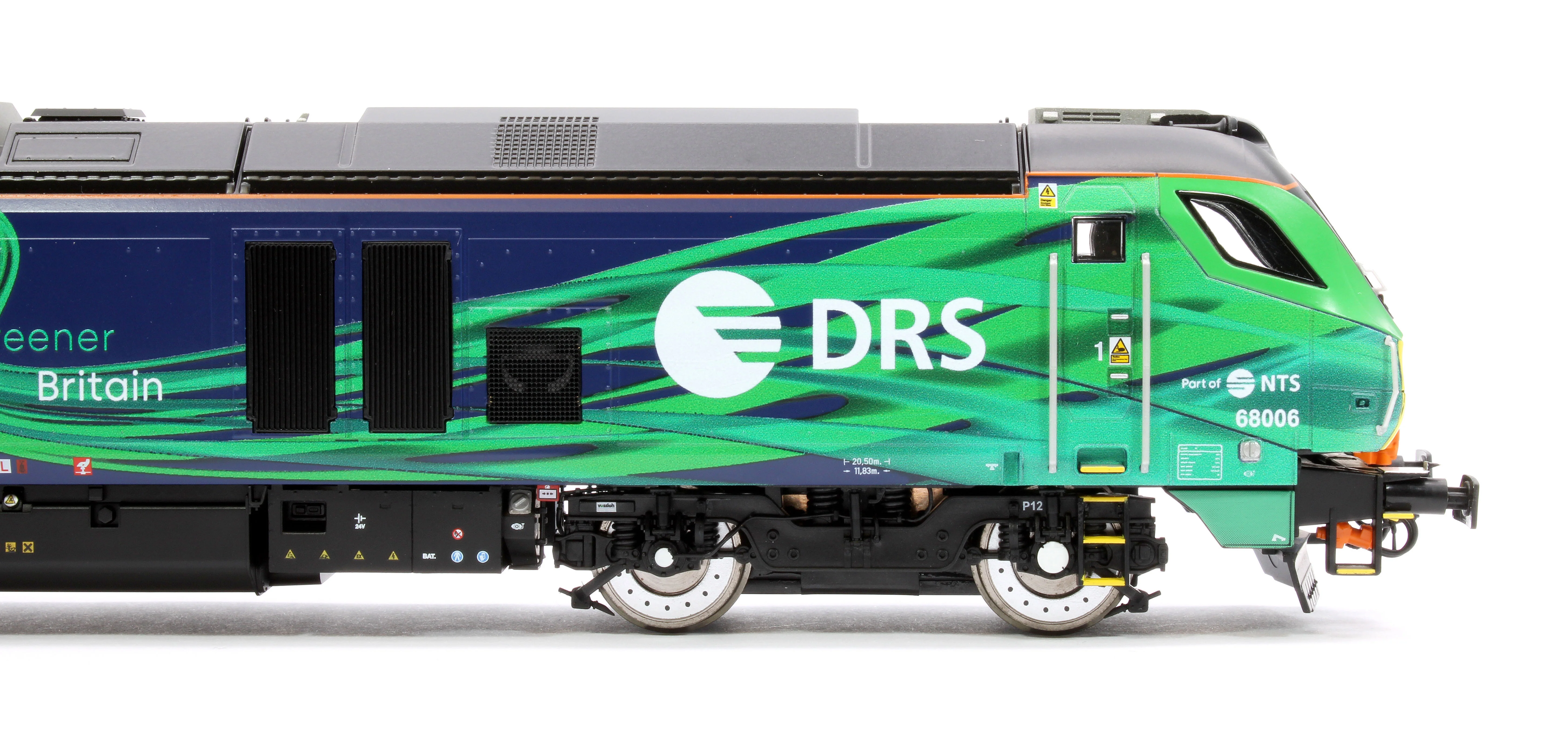 4D-022-023S Class 68 "Pride of the North" 68006 DRS/NTS Green Diesel Locomotive - Sound Fitted - Image 8