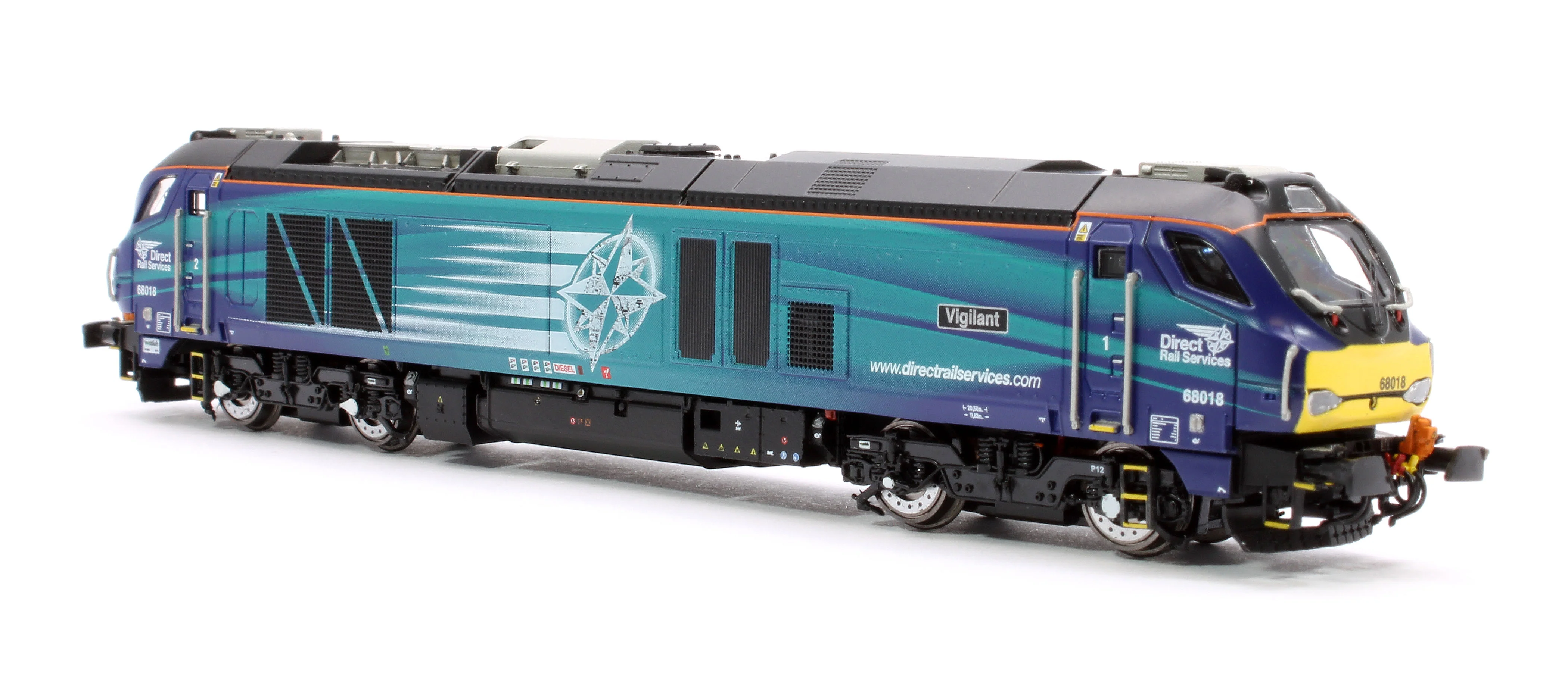 2D-022-013 Class 68 Vigilant 68018 DRS Compass Diesel Locomotive - Image 4