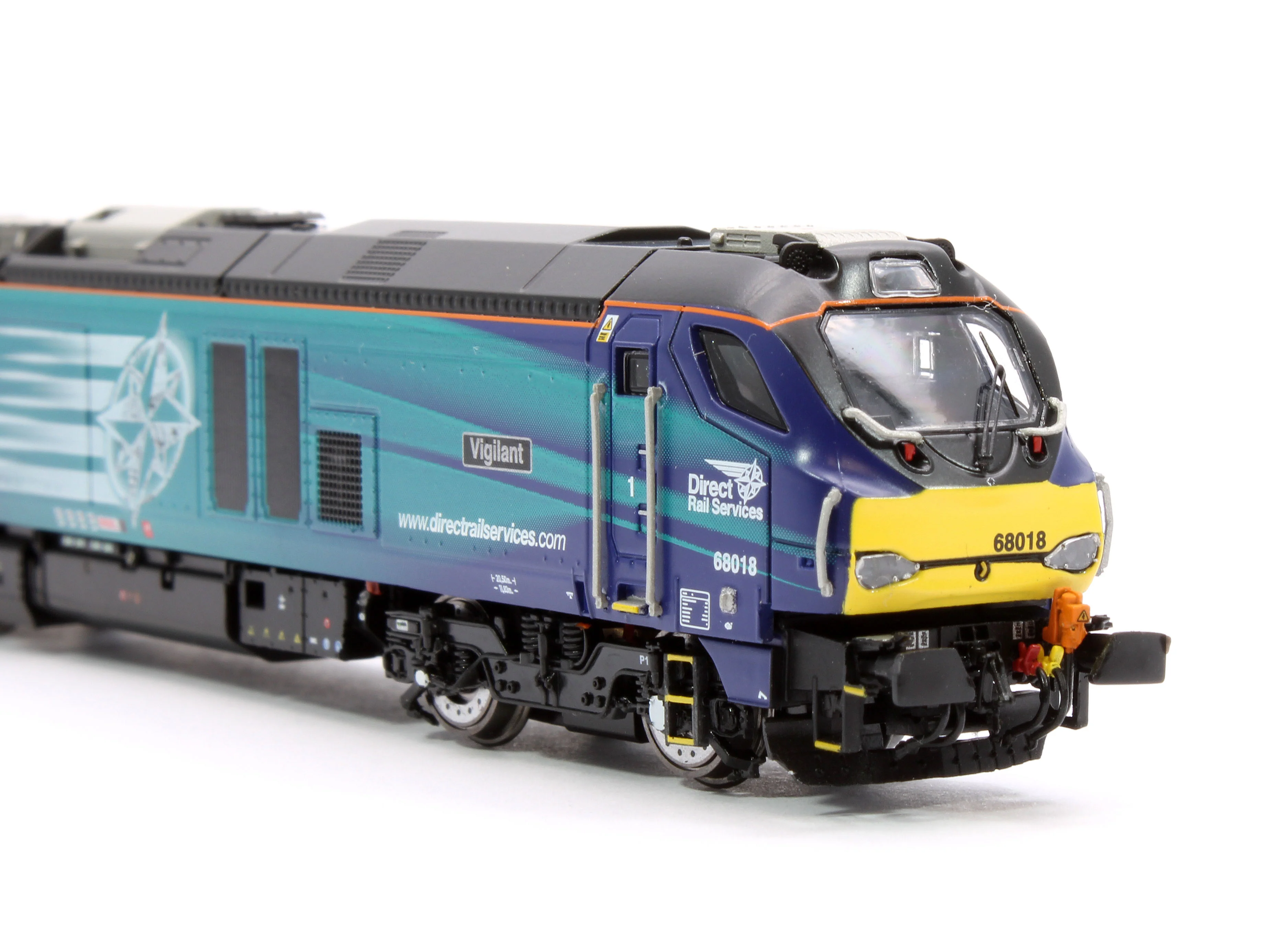 2D-022-013S Class 68 Vigilant 68018 DRS Compass Diesel Locomotive - DCC Sound - Image 9