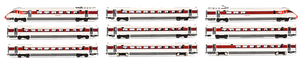 10-1675 -81904 Class 800 113 LNER Azuma 9 Car Train Pack