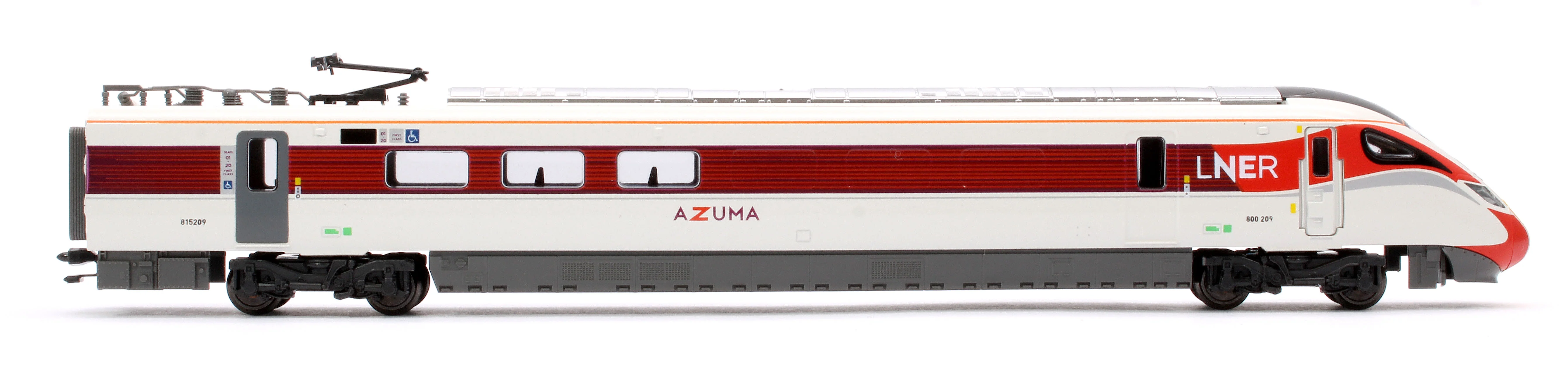 10-1674D Class 800/2 LNER Azuma 800 209 5 Car EMU - DCC Fitted - Image 13