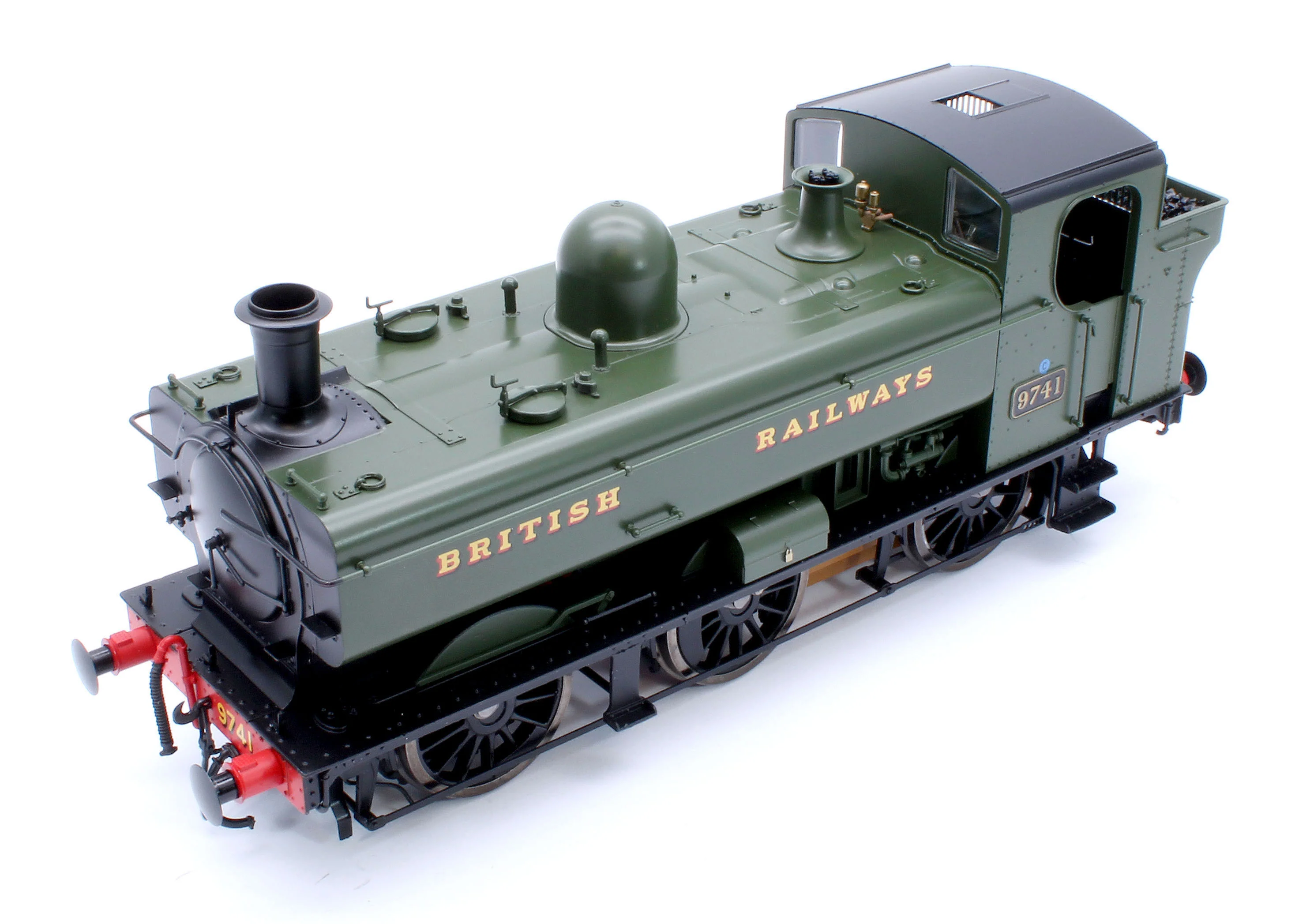 7S-007-020 Class 87xx Pannier 'British Railways' GWR Green 9741 - Steam Tank Locomotive - Image 11