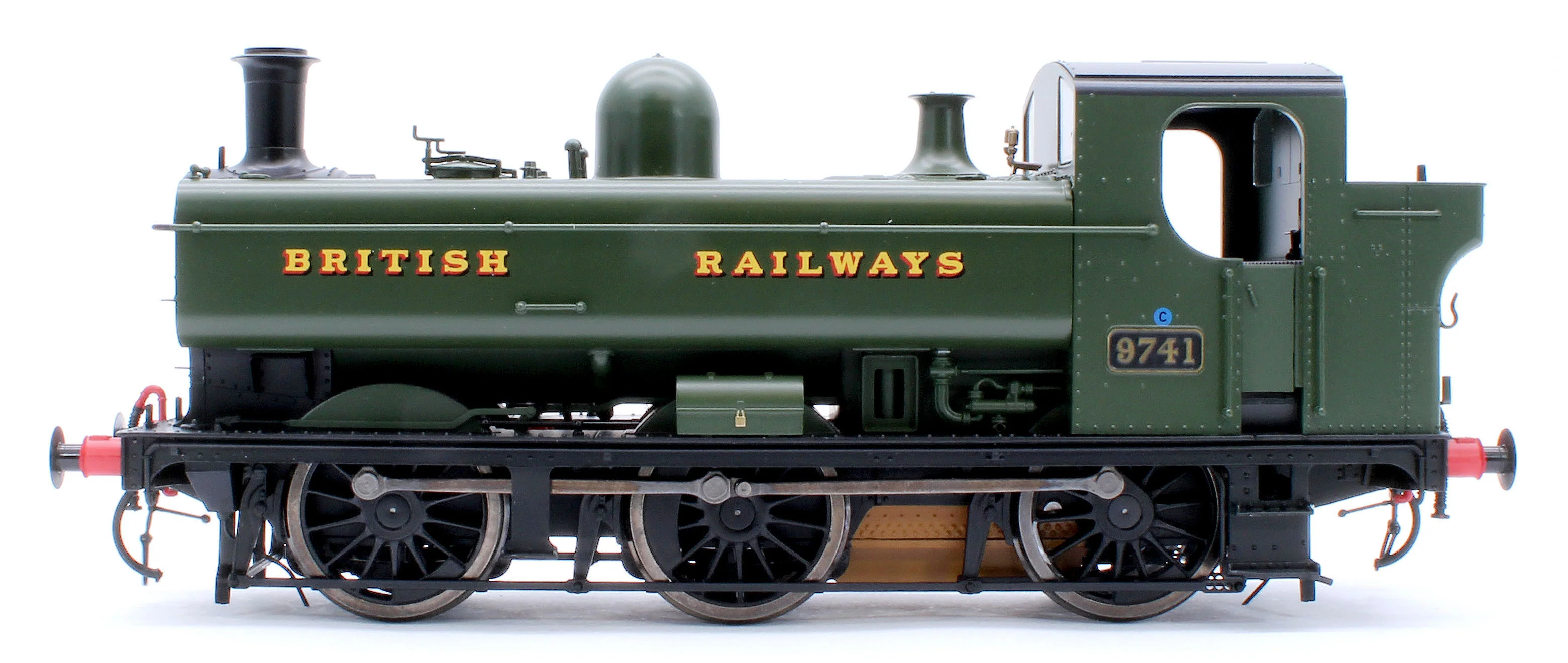7S-007-020 Class 87xx Pannier 'British Railways' GWR Green 9741 - Steam Tank Locomotive - Image 2