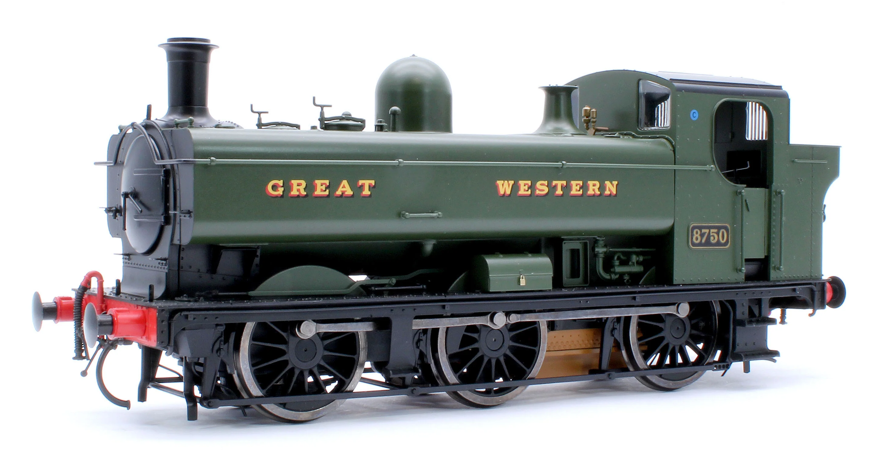 7S-007-018 Class 87xx Pannier 'Great Western' Green 8750 - Steam Tank Locomotive