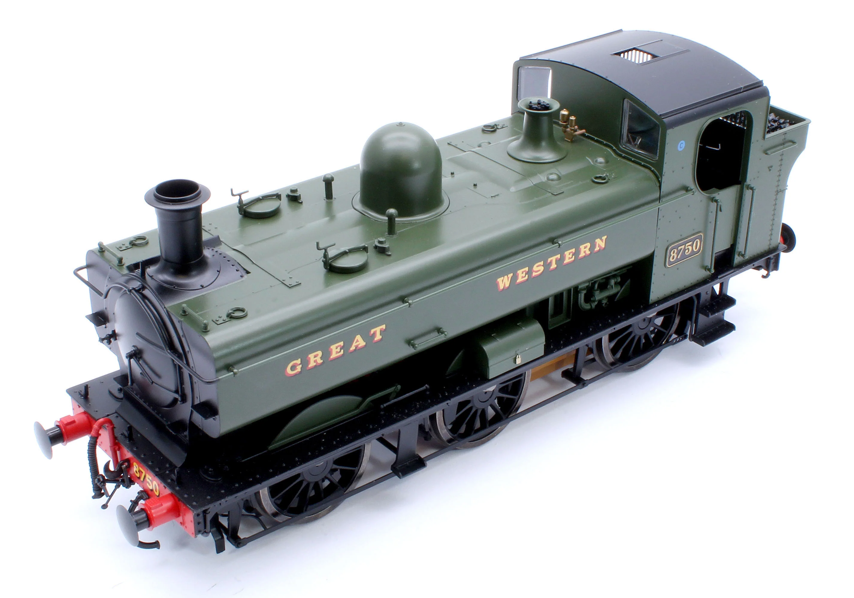 7S-007-018D Class 87xx Pannier 'Great Western' Green 8750 - Steam Tank Locomotive - DCC Fitted - Image 11