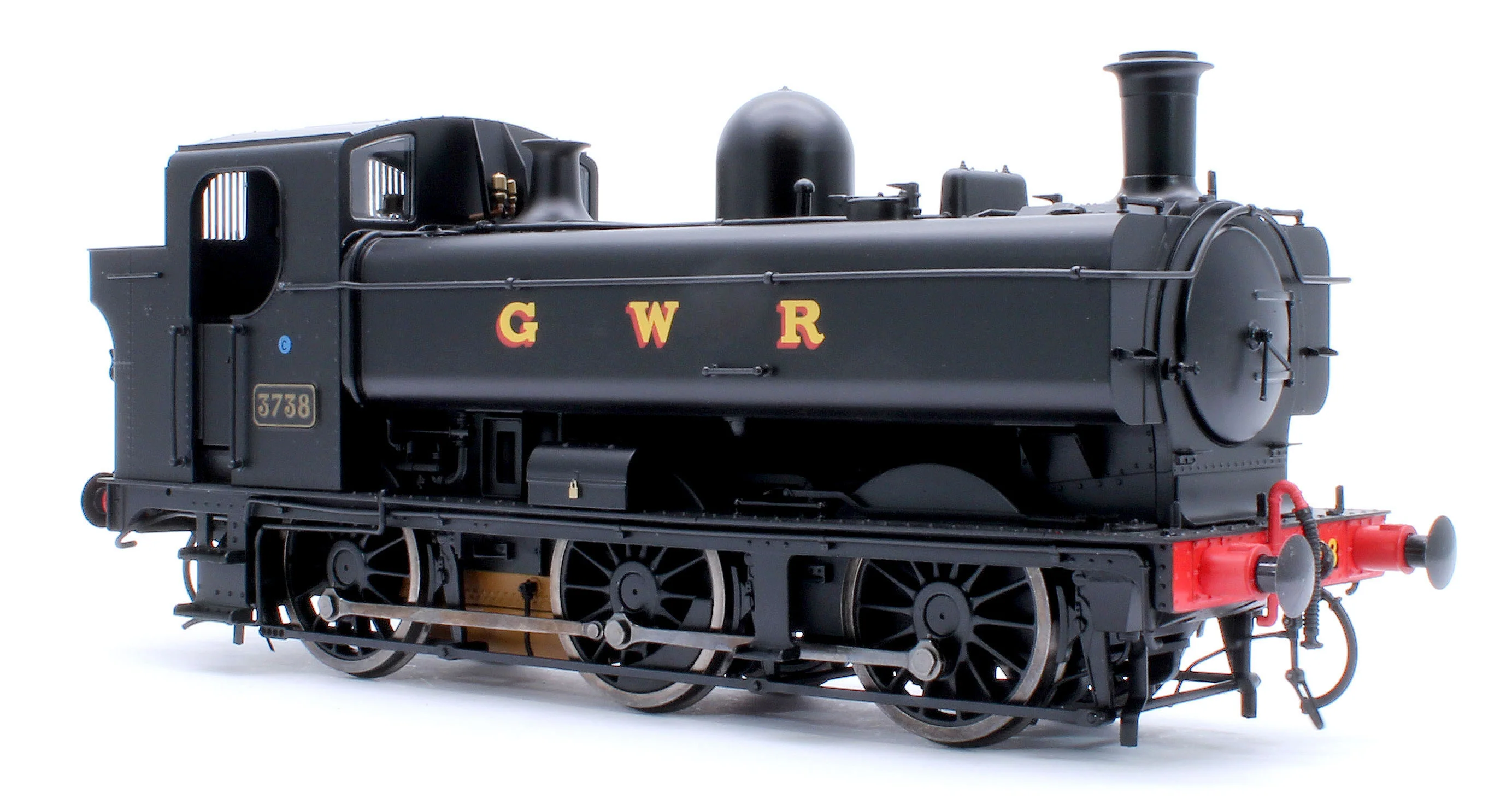 7S-007-019 Class 87xx Pannier GWR Black 3738 - Steam Tank Locomotive - Image 6