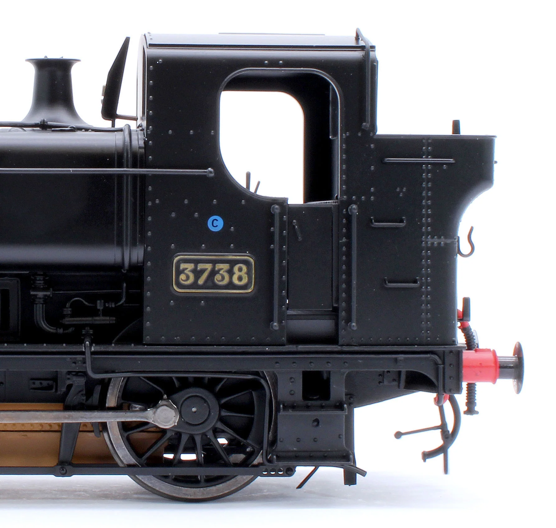 7S-007-019 Class 87xx Pannier GWR Black 3738 - Steam Tank Locomotive - Image 8