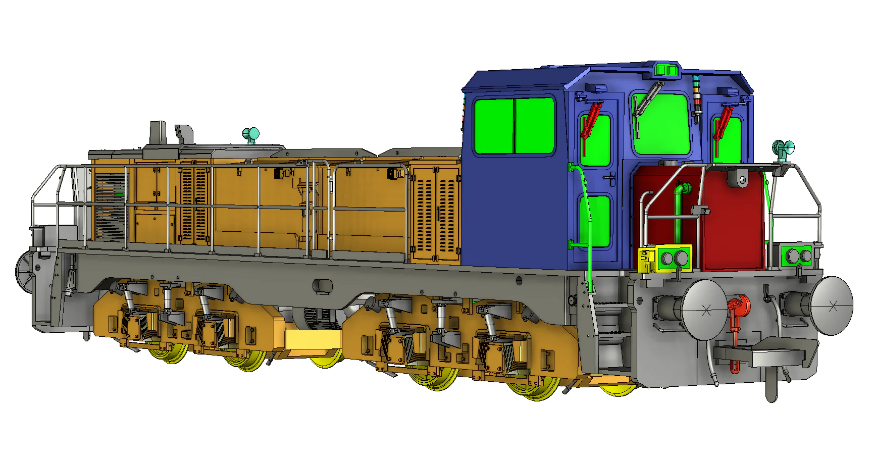 RT-CL18-BE-006-SF Clayton Class 18 (18006-15) / CBD90 Beacon Rail Hybrid Battery Diesel Locomotive (BMAC Light Cluster) DCC Sound - Image 10