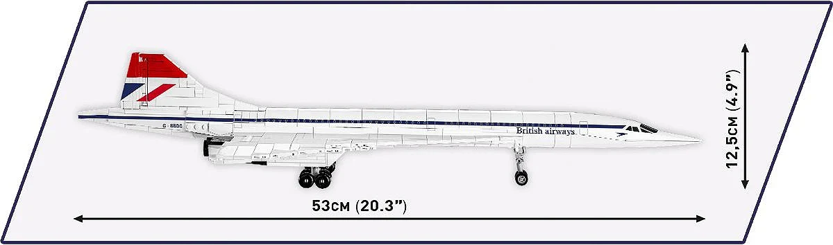 COB1917 Concorde G-BBDG (455 pcs) Model Kit - Image 8
