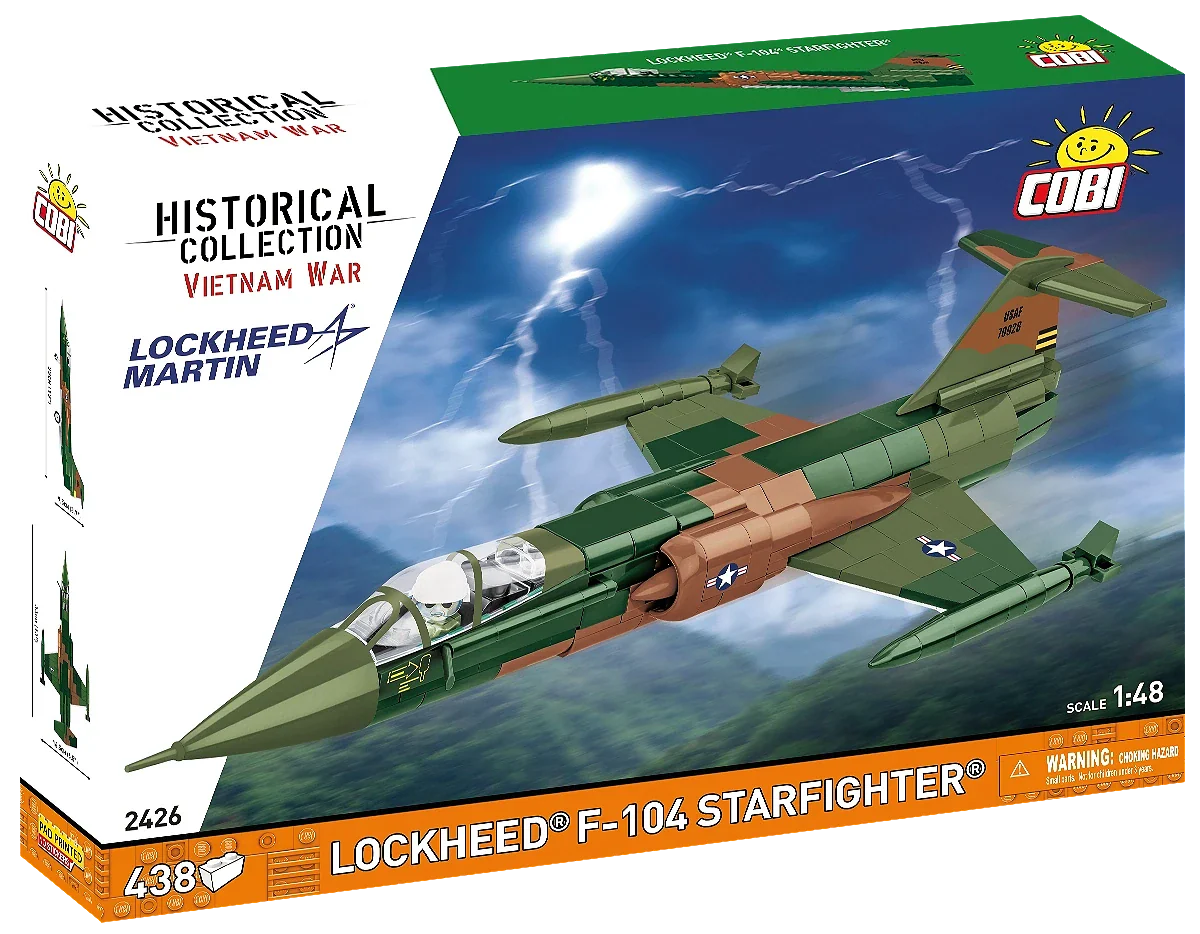COB2426 Lockheed F-104 Starfighter Vietnam War (430 pcs) Model Kit - Image 8
