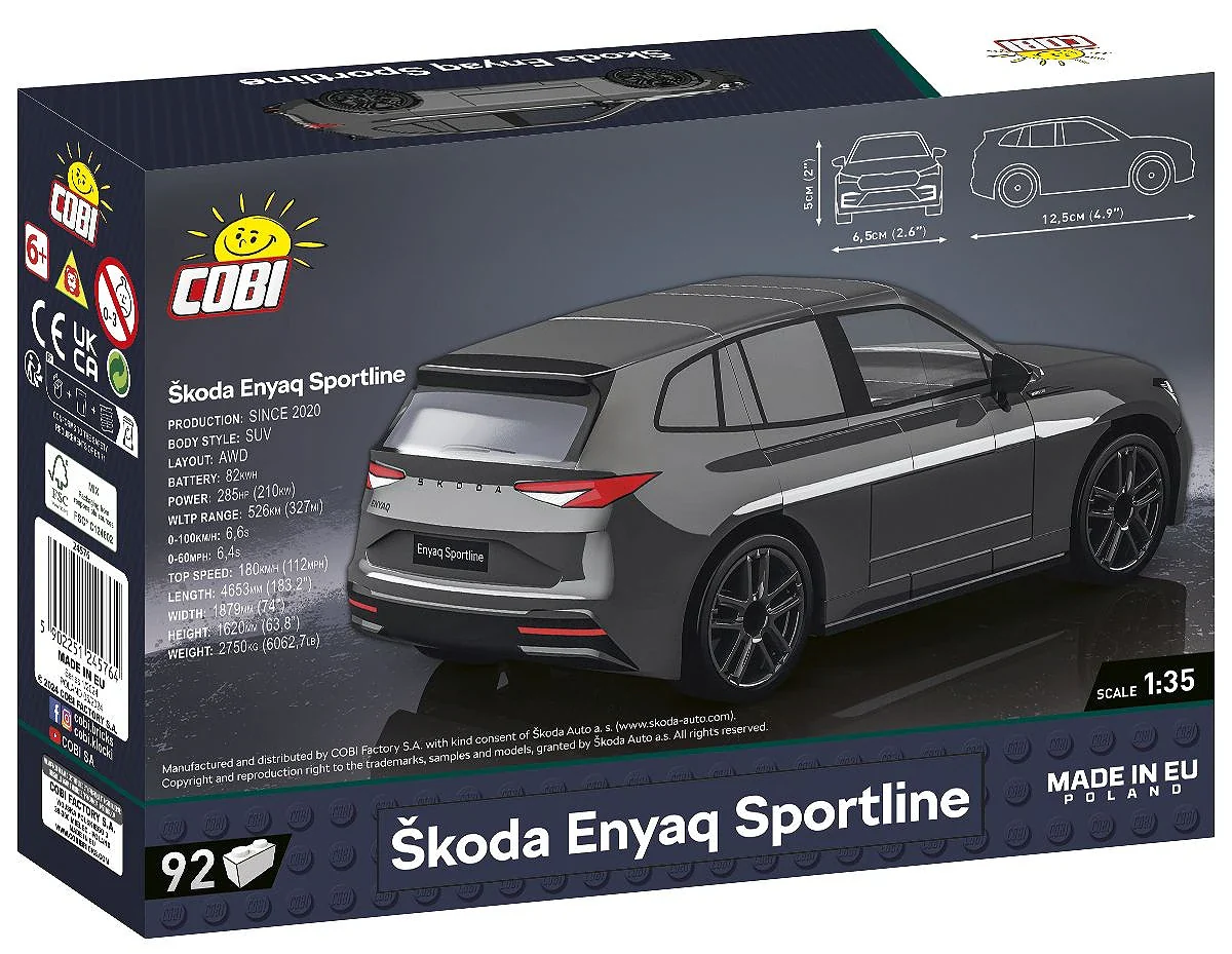 COB24576 Skoda Enyaq Sportline (102 pcs) Model Kit - Image 6