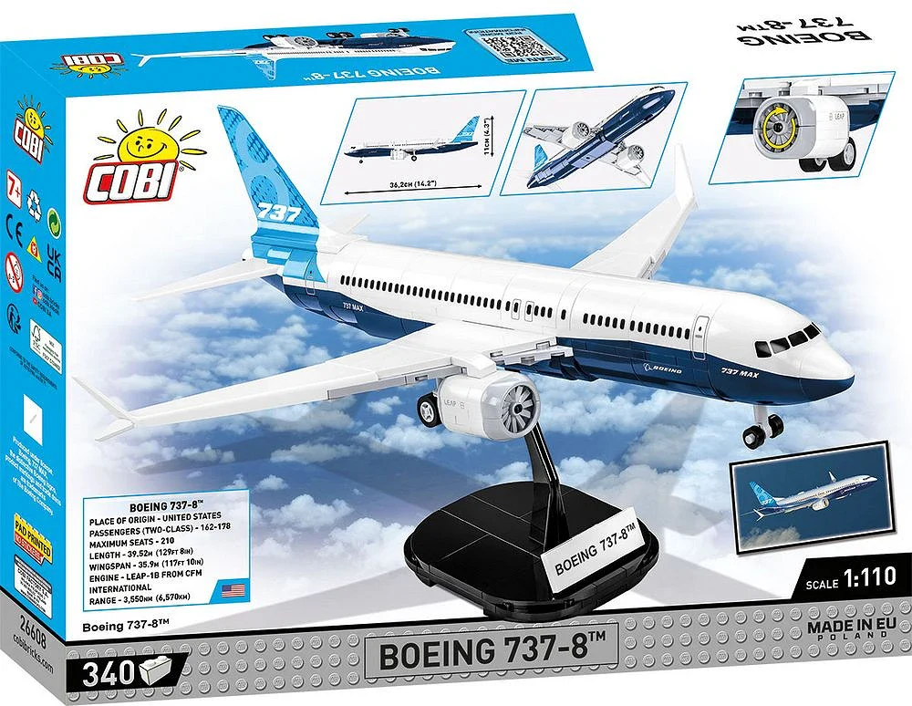 COB26608 Boeing 737-8 (340 pcs) Model Kit - Image 12