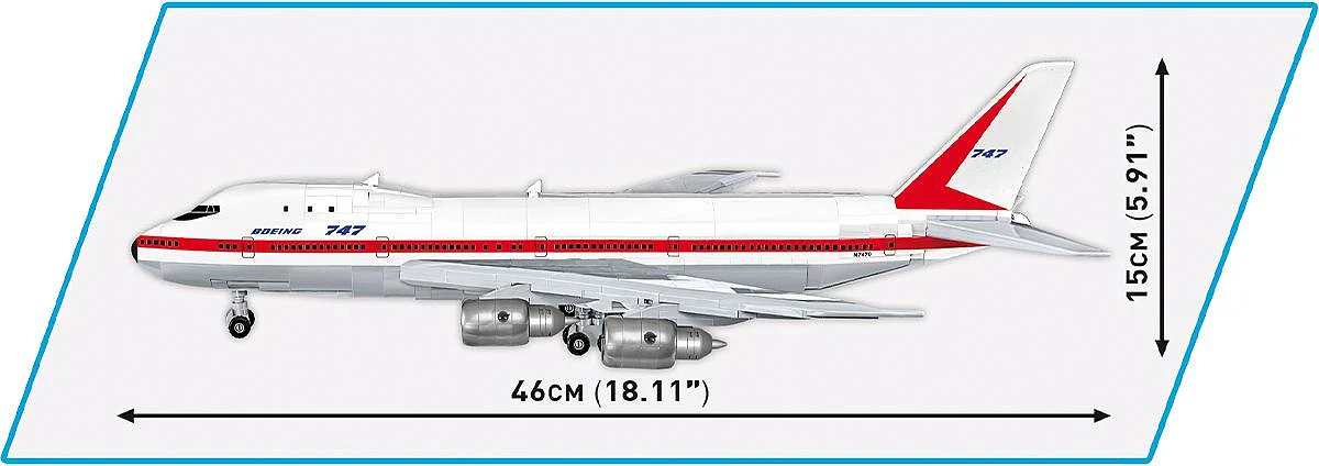 COB26609 Boeing 747 First Flight 1969 (1000 pcs) Model Kit - Image 8