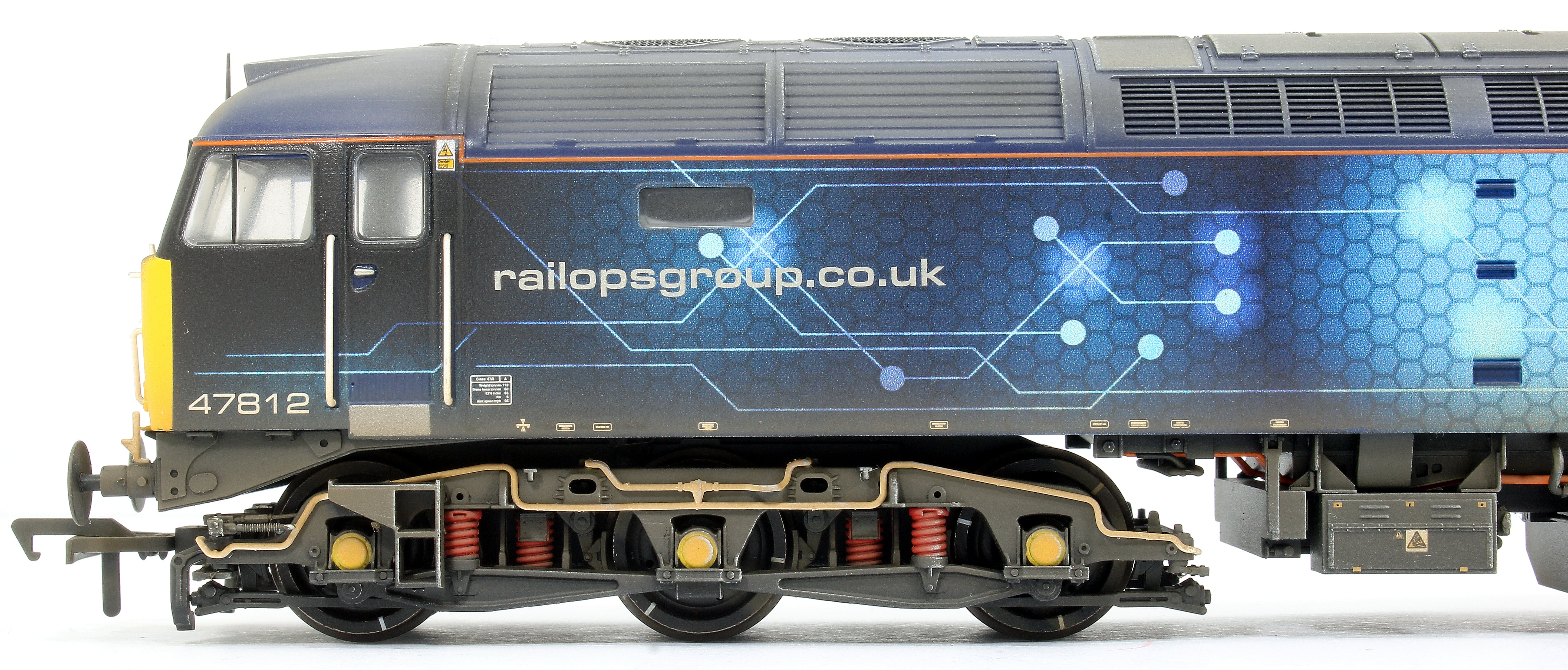 35-412ZW Custom Weathered Class 47/4 47812 Rail Operations Group (ROG) Diesel Locomotive - Image 10