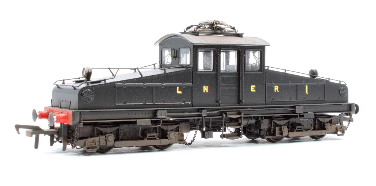 1202W Custom Weathered North Eastern Railway ES1 LNER Unlined Black Bo-Bo Electric Locomotive No.1