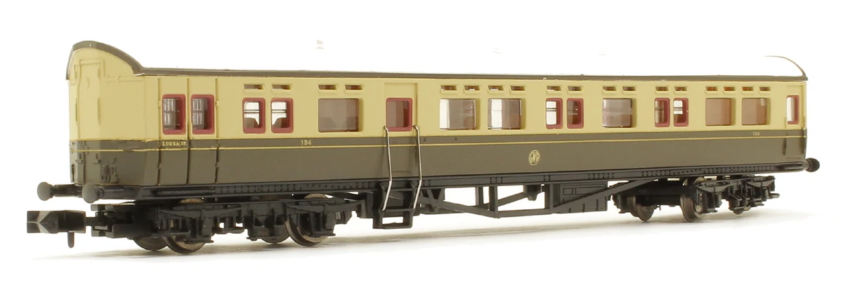 2P-004-015 Autocoach GWR Shirtbutton Chocolate & Cream 194 - Image 3