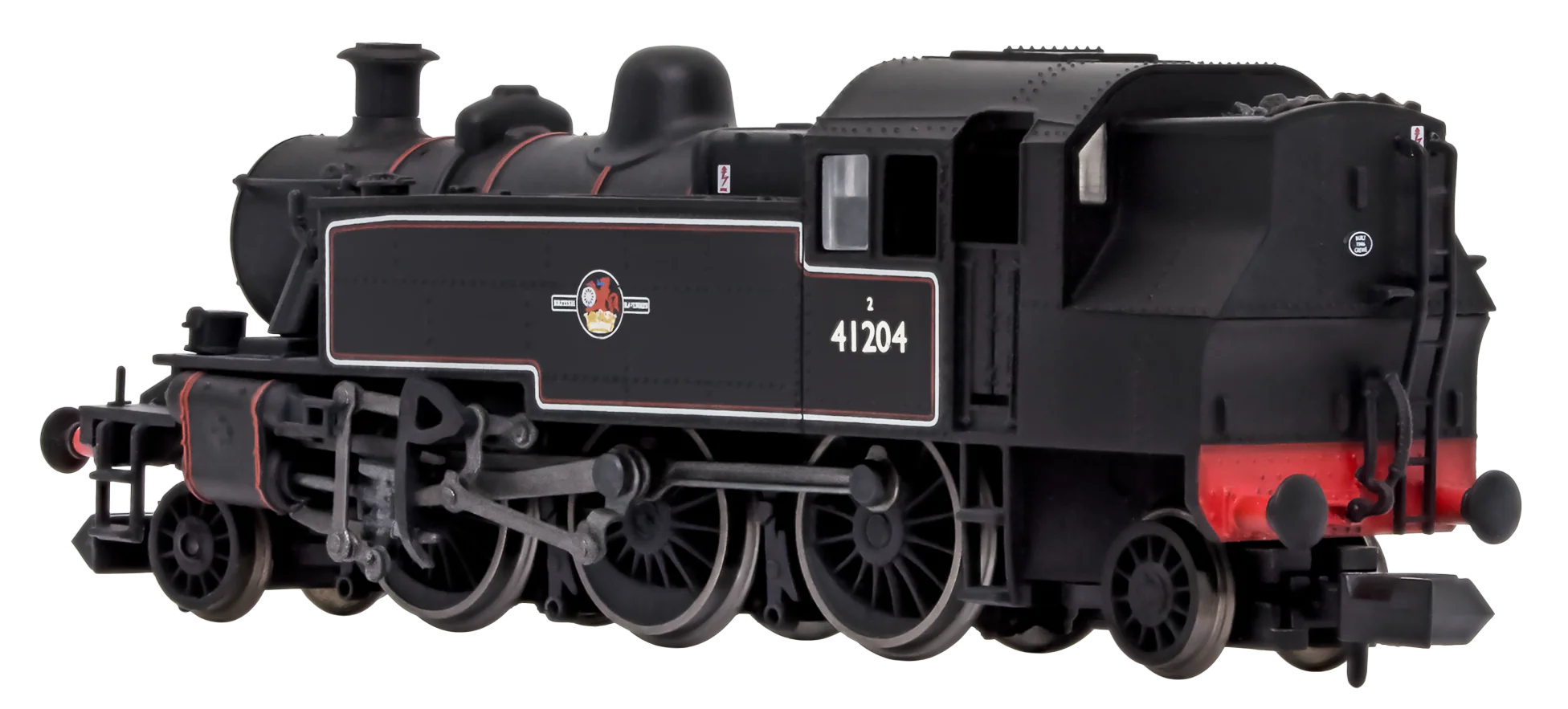 2S-015-009 Ivatt 2-6-2T 41204 BR Late Crest Lined Black - Image 3