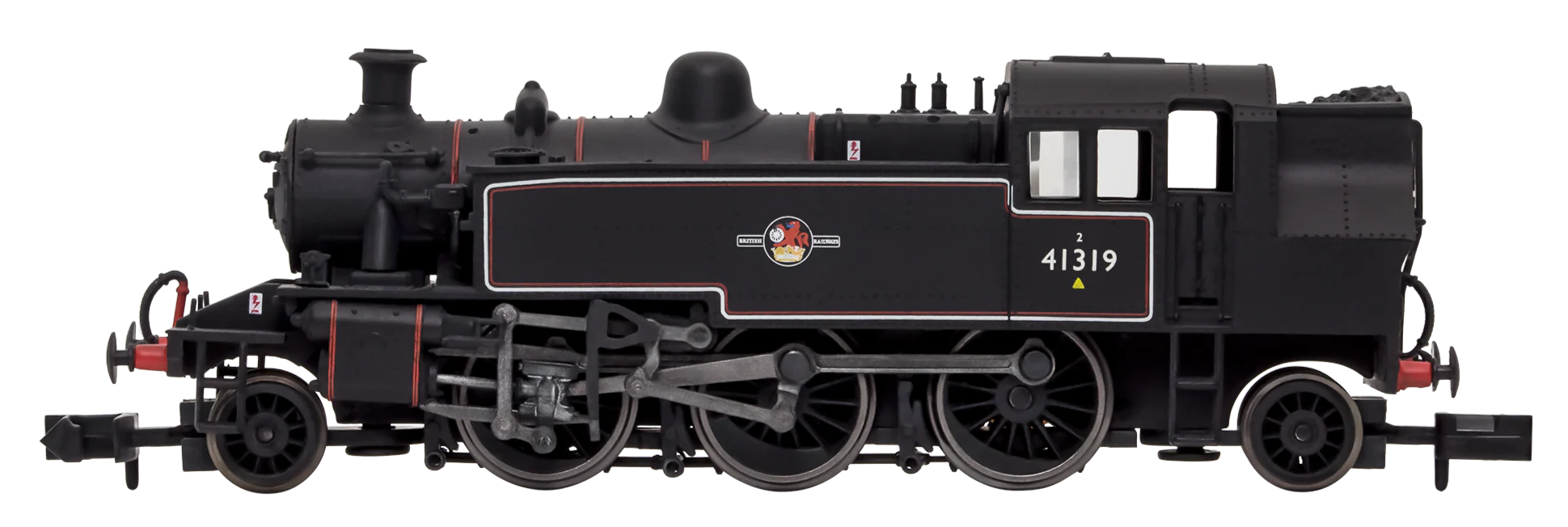 2S-015-010 Ivatt 2-6-2T 41319 BR Late Crest Lined Black - Image 4
