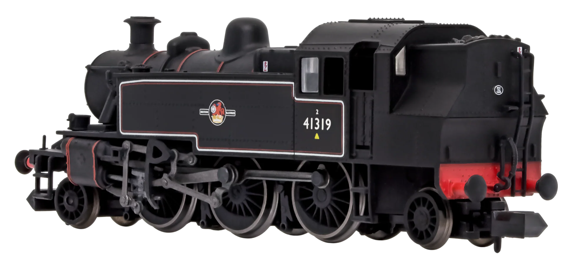 2S-015-010D Ivatt 2-6-2T 41319 BR Late Crest Lined Black - DCC Fitted - Image 3