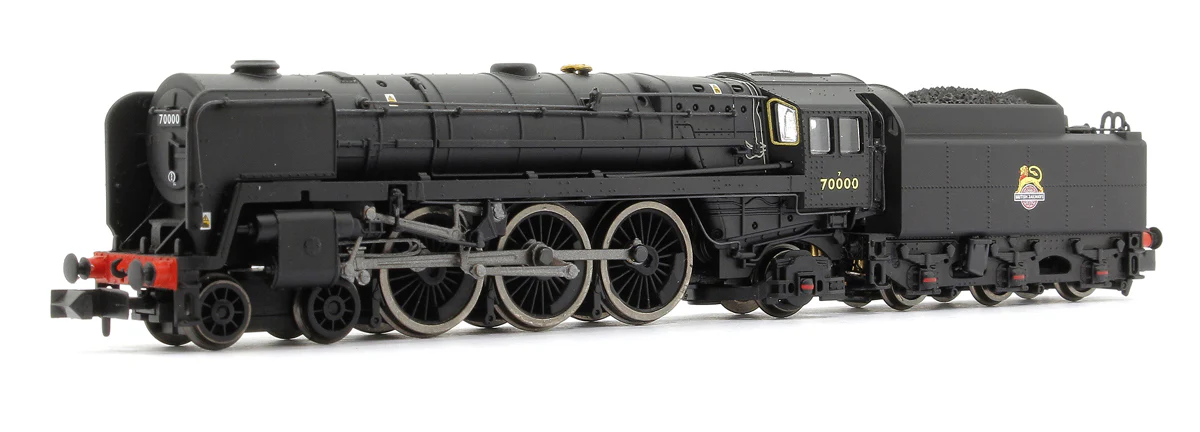 2S-017-006 Class 7MT Britannia 4-6-2 70000 BR Unlined Black Early Crest
