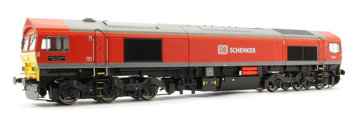 4D-005-002DSM Class 59 206 'John F Yeoman' DB Schenker Diesel Locomotive DCC Fitted with Smoke! - Image 3