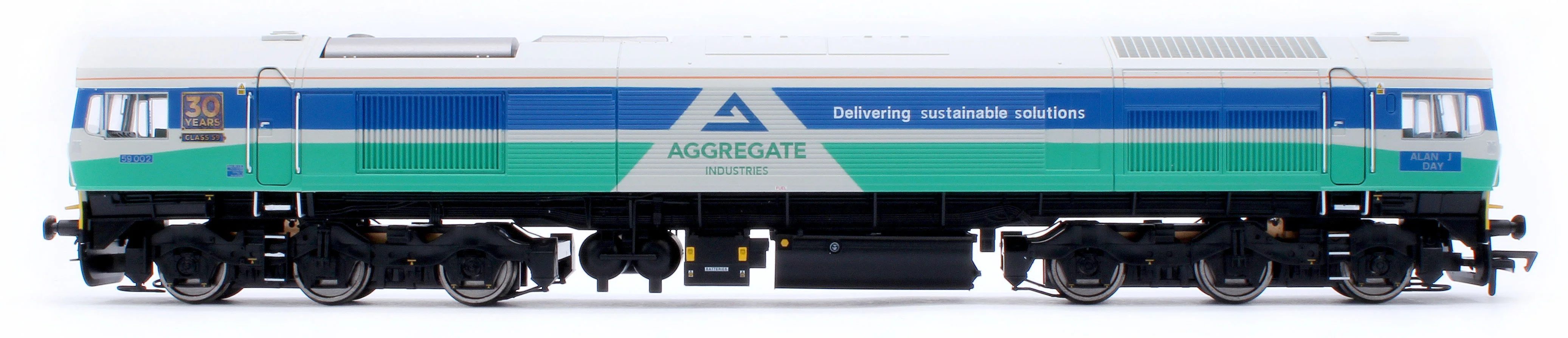 4D-005-010D Class 59 Aggregate Industries 59002 Alan J Day Diesel Locomotive - DCC Fitted - Image 2